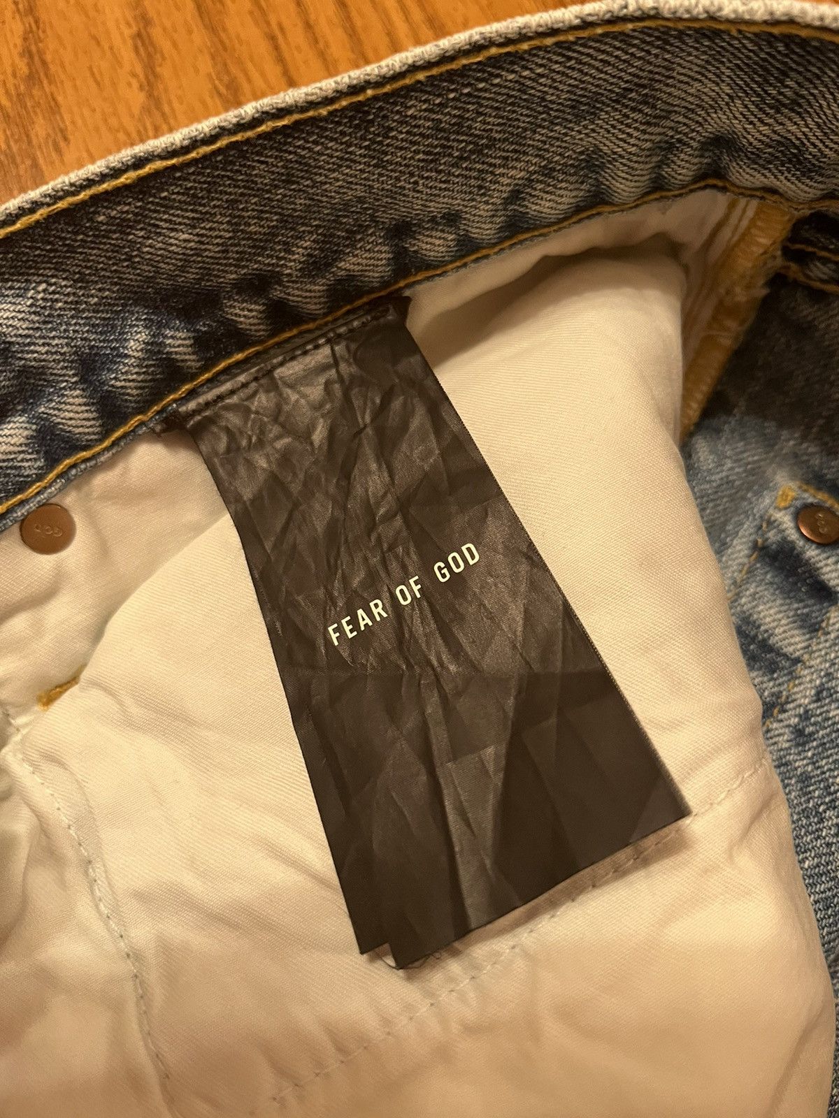 Fear of God Fear Of God Sixth Collection Light Wash Jeans Size US 35 - 6 Thumbnail