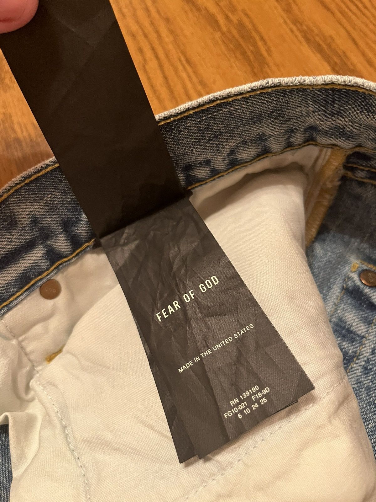 Fear of God Fear Of God Sixth Collection Light Wash Jeans Size US 35 - 7 Thumbnail