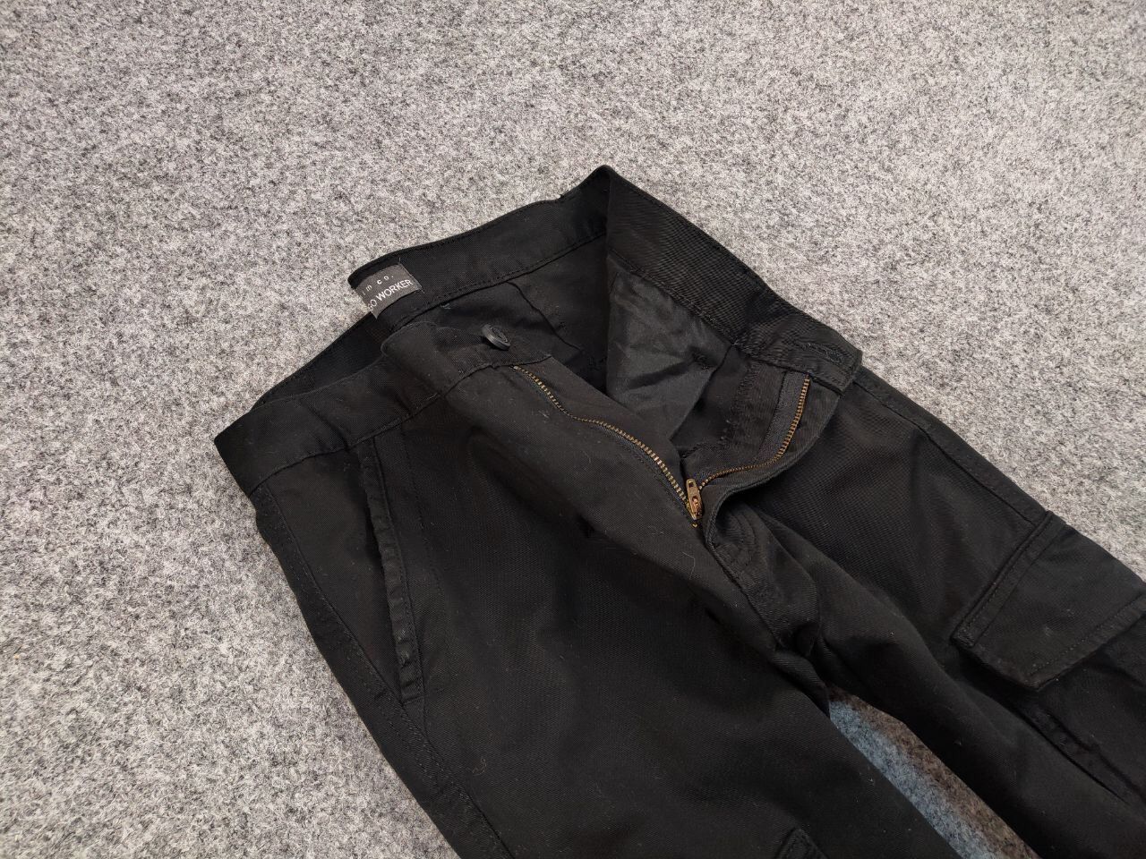 Japanese Brand Vintage 90's Cargo Pants Travis Scott Japan Black Hype Size US 34 / EU 50 - 13 Thumbnail