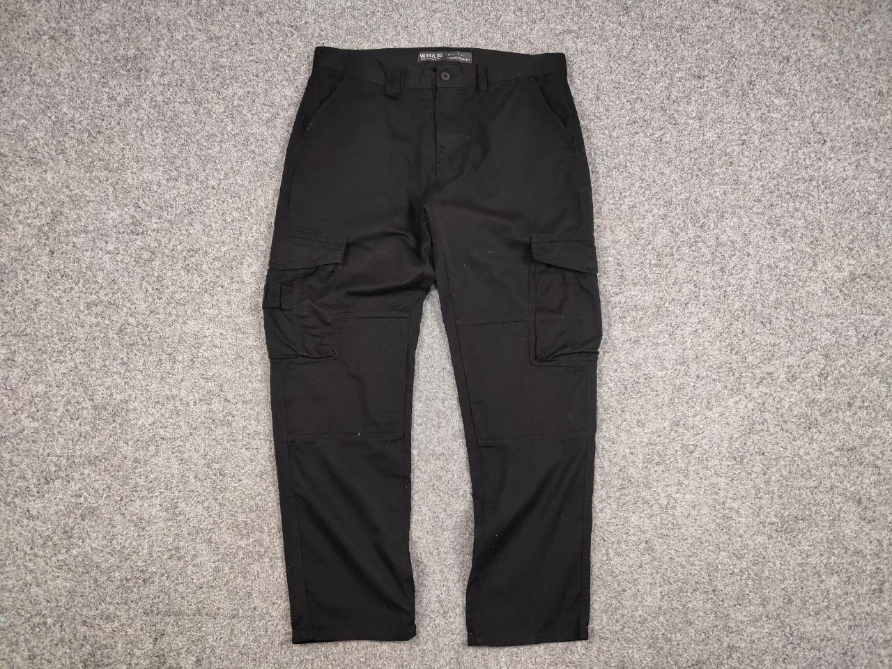 Japanese Brand Vintage 90's Cargo Pants Travis Scott Japan Black Hype Size US 34 / EU 50 - 14 Thumbnail