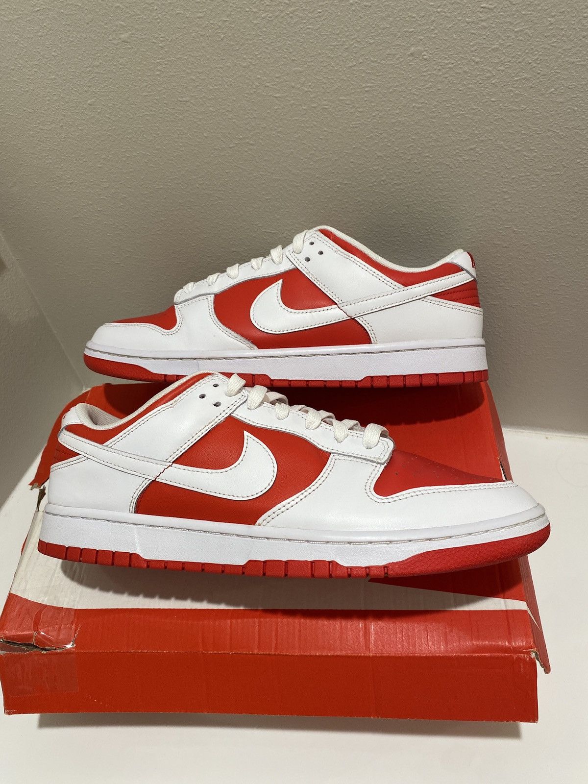 Nike Nike Dunk Low Championship Red Size US 12 / EU 45 - 1 Thumbnail