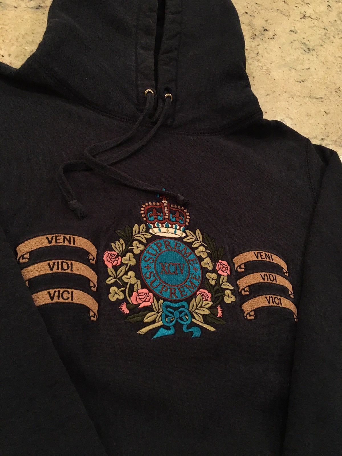Supreme Supreme Crest Hoodie Grailed
