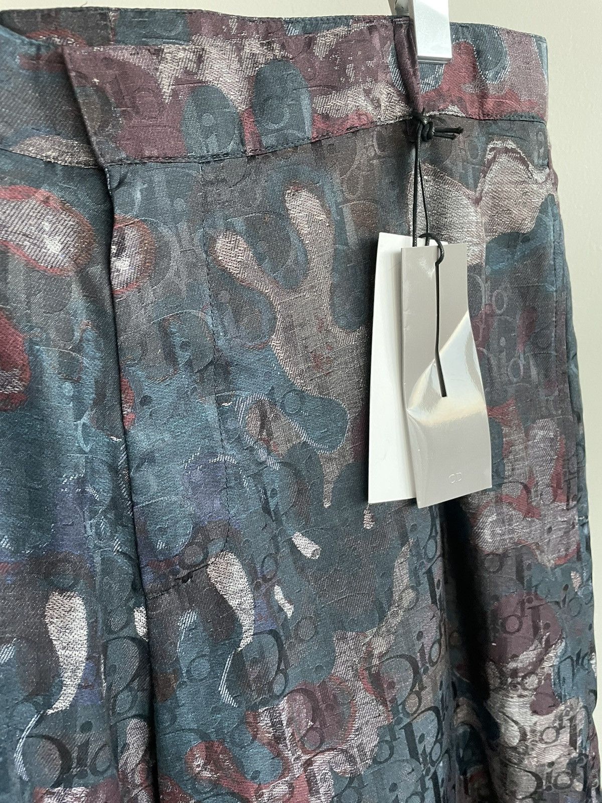 Dior Super Runway Dior Oblique Logo Silk Shorts Size US 32 / EU 48 - 22 Thumbnail