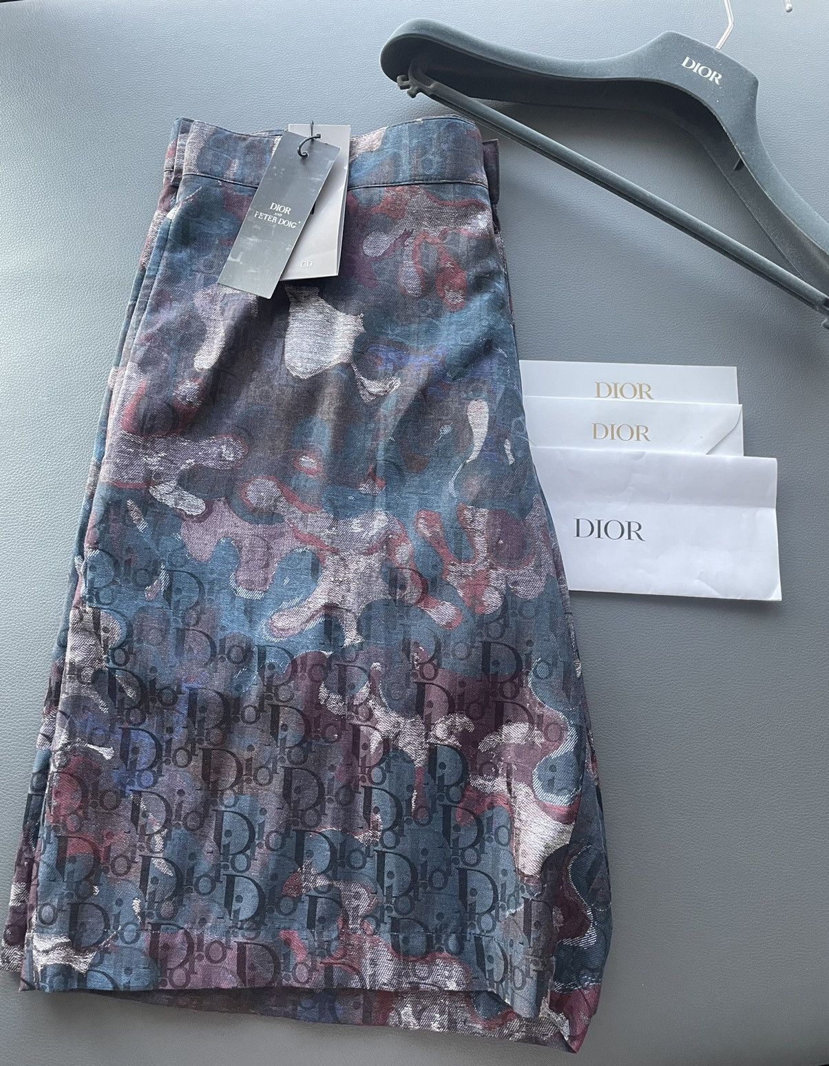 Dior Super Runway Dior Oblique Logo Silk Shorts Size US 32 / EU 48 - 1 Thumbnail