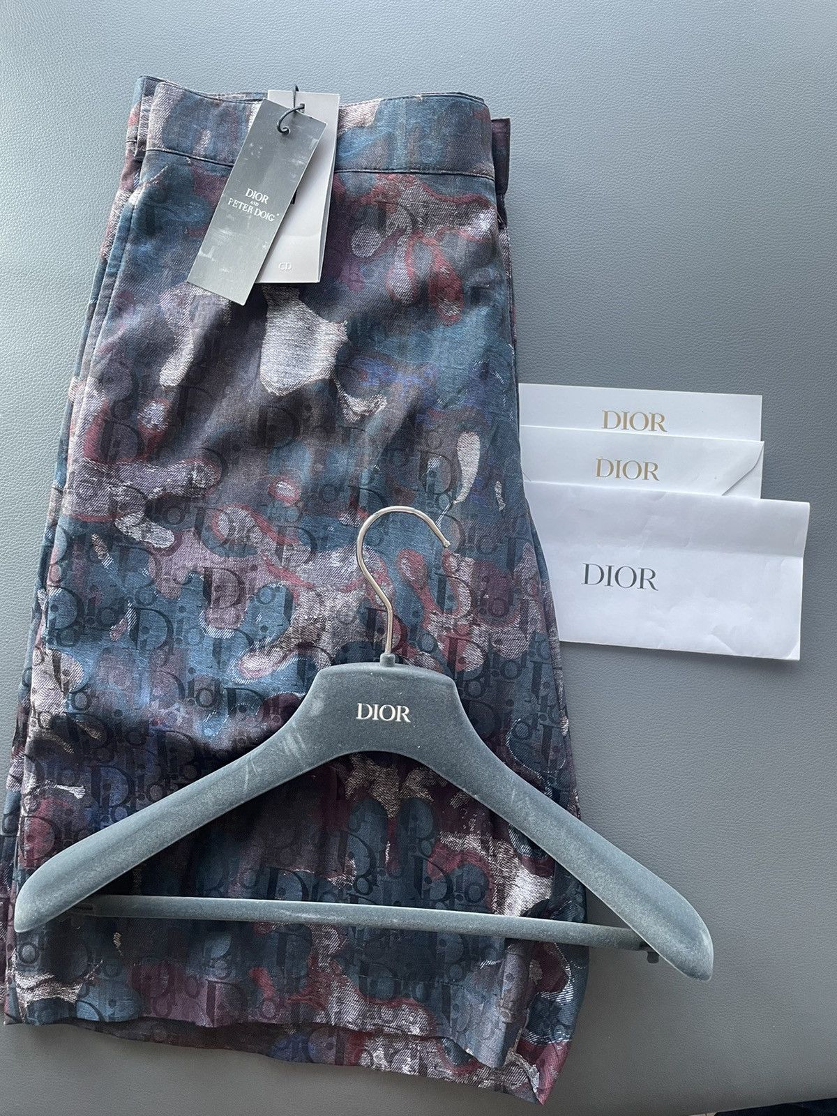 Dior Super Runway Dior Oblique Logo Silk Shorts Size US 32 / EU 48 - 10 Thumbnail