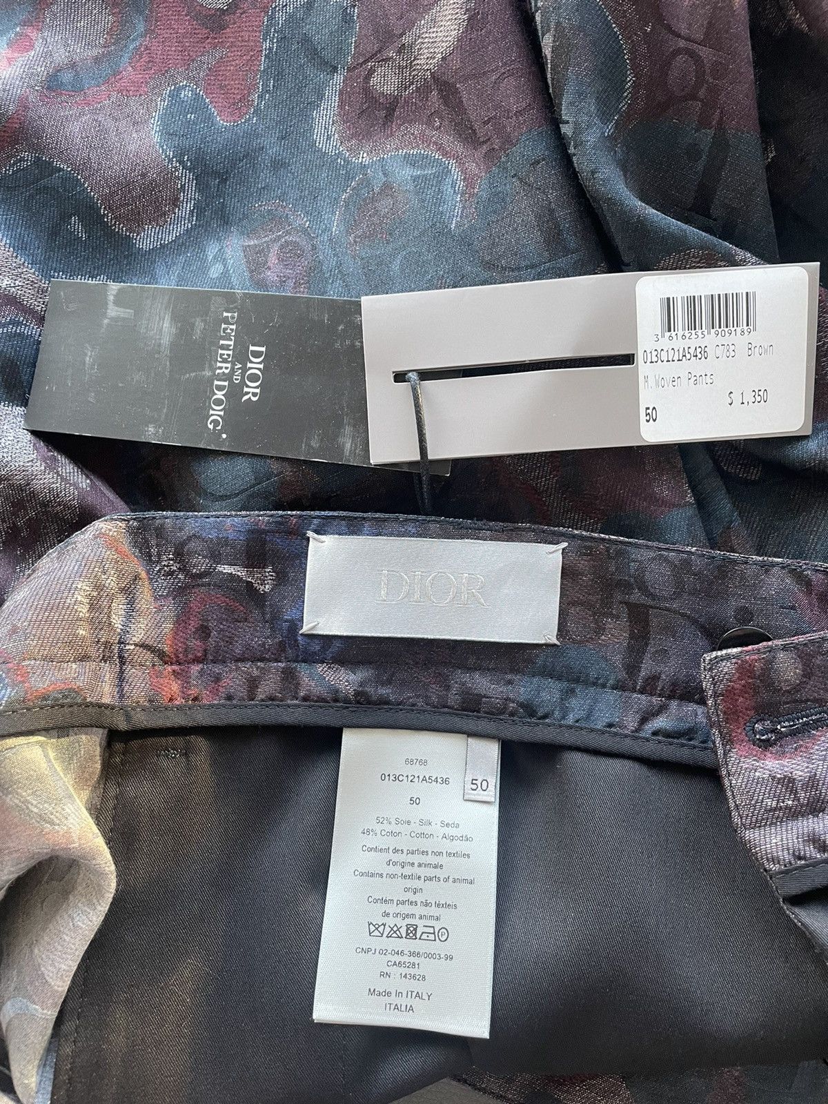 Dior Super Runway Dior Oblique Logo Silk Shorts Size US 32 / EU 48 - 21 Thumbnail