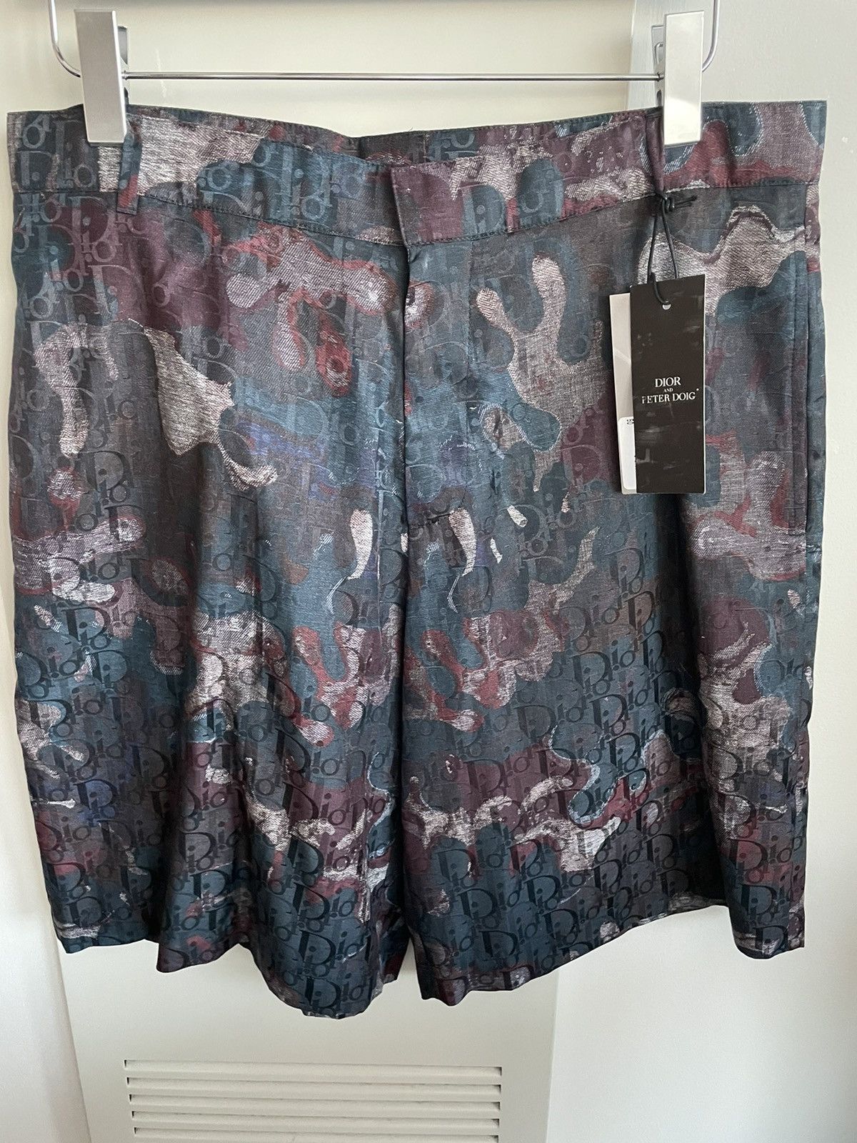 Dior Super Runway Dior Oblique Logo Silk Shorts Size US 32 / EU 48 - 24 Thumbnail