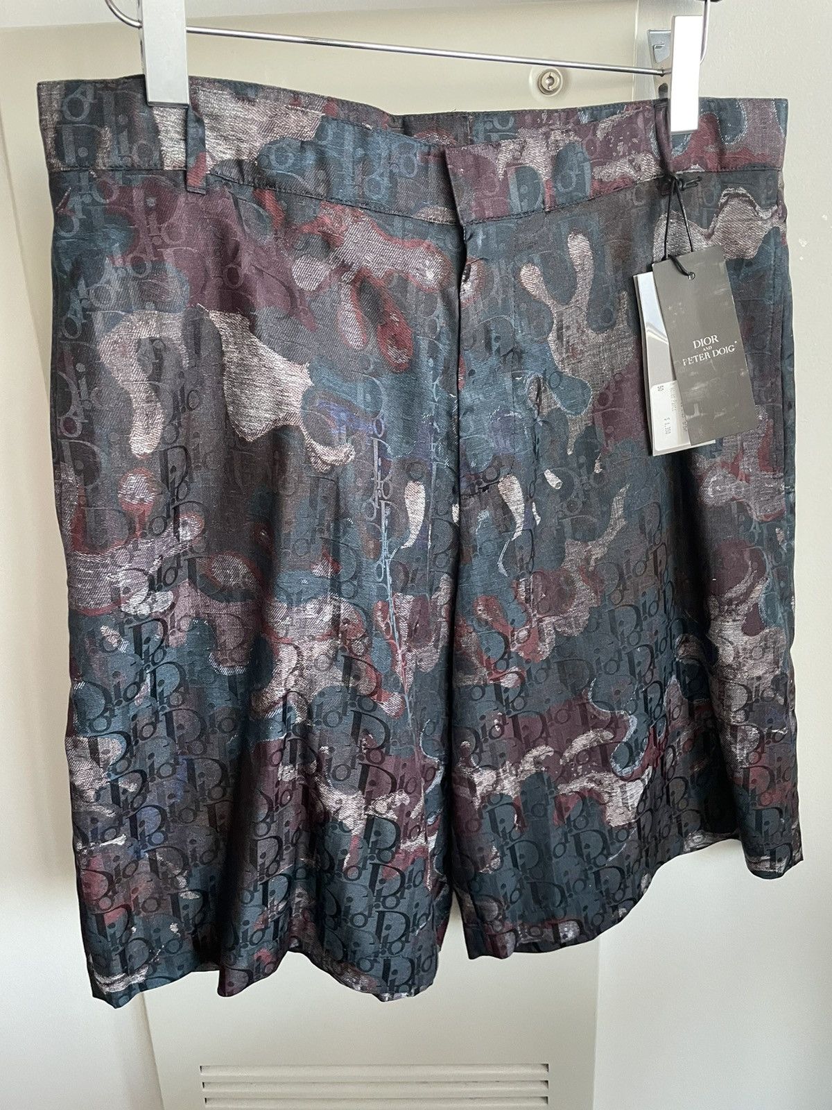 Dior Super Runway Dior Oblique Logo Silk Shorts Size US 32 / EU 48 - 12 Thumbnail