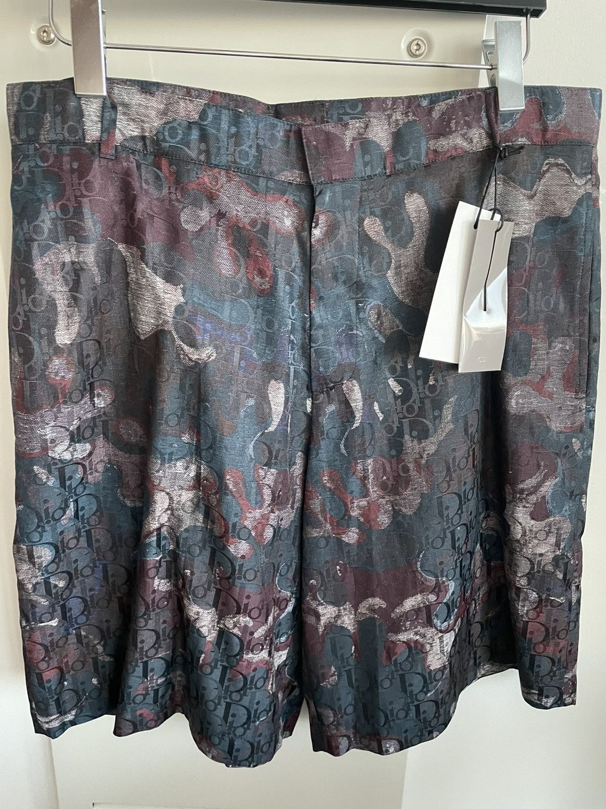 Dior Super Runway Dior Oblique Logo Silk Shorts Size US 32 / EU 48 - 13 Thumbnail