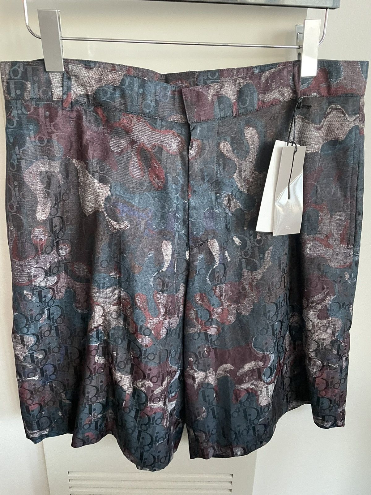Dior Super Runway Dior Oblique Logo Silk Shorts Size US 32 / EU 48 - 15 Thumbnail