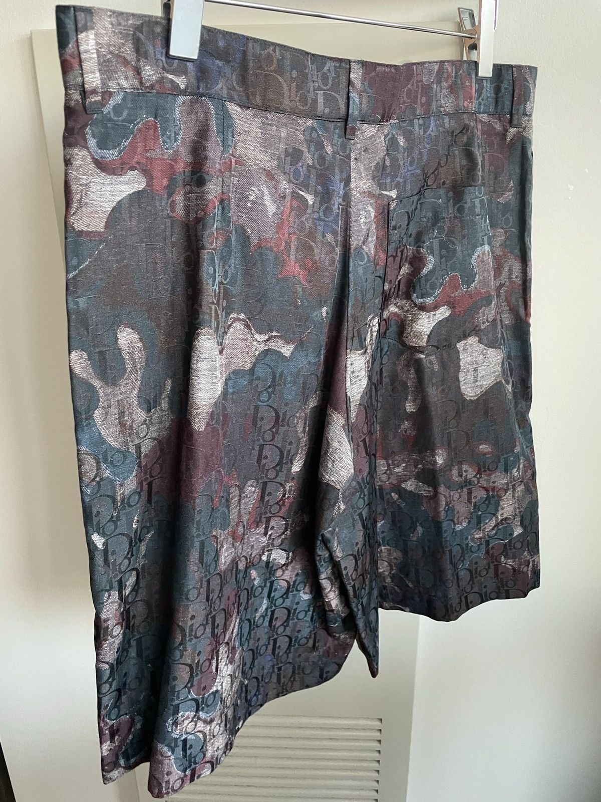 Dior Super Runway Dior Oblique Logo Silk Shorts Size US 32 / EU 48 - 16 Thumbnail
