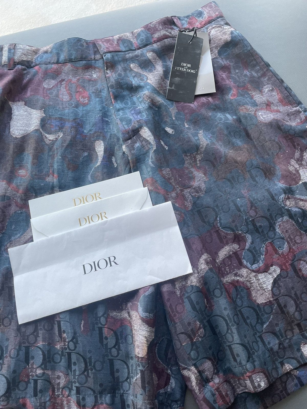 Dior Super Runway Dior Oblique Logo Silk Shorts Size US 32 / EU 48 - 9 Thumbnail