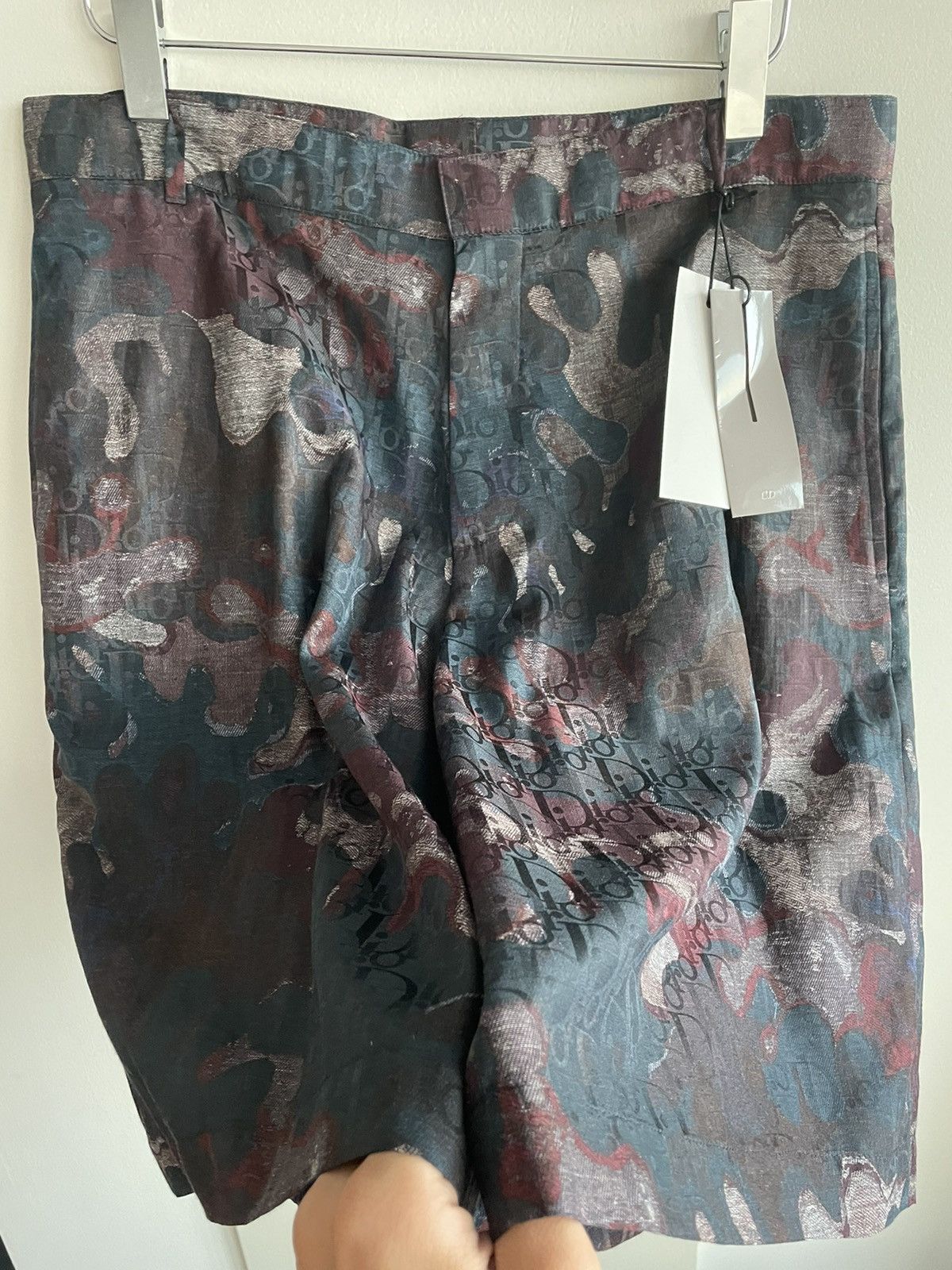 Dior Super Runway Dior Oblique Logo Silk Shorts Size US 32 / EU 48 - 19 Thumbnail