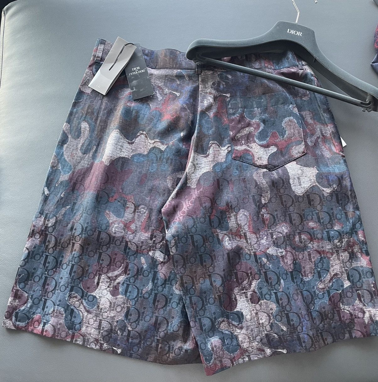 Dior Super Runway Dior Oblique Logo Silk Shorts Size US 32 / EU 48 - 3 Thumbnail