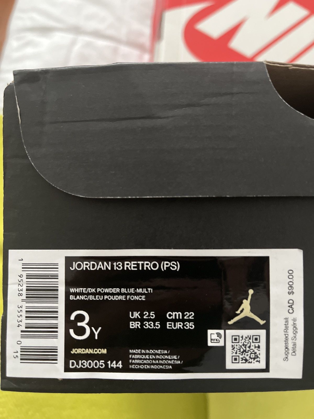 Jordan Brand Jordan 13 Obsidian Kids Size 3 Women’s 4.5-5 Size US 4.5 / IT 34.5 - 5 Thumbnail