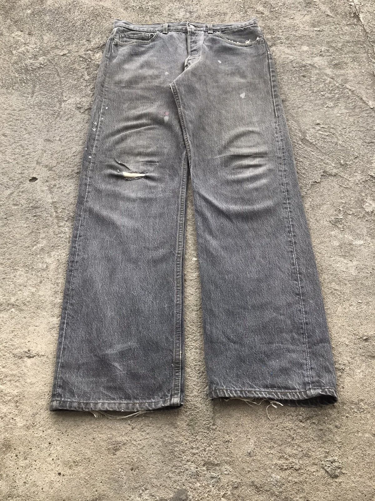 Levi's × Levi's Vintage Clothing × Vintage Vintage 90s Levis Acid Wash Painter Jeans Size US 33 - 3 Thumbnail