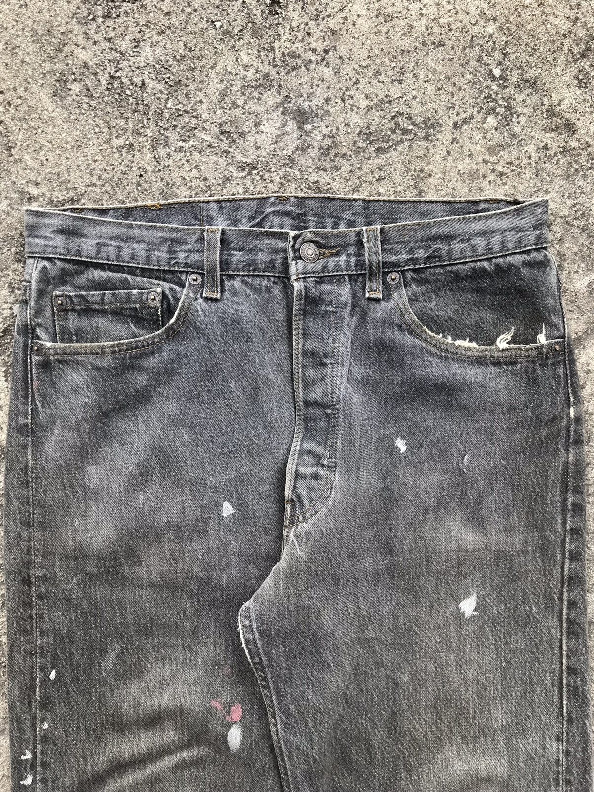 Levi's × Levi's Vintage Clothing × Vintage Vintage 90s Levis Acid Wash Painter Jeans Size US 33 - 2 Thumbnail