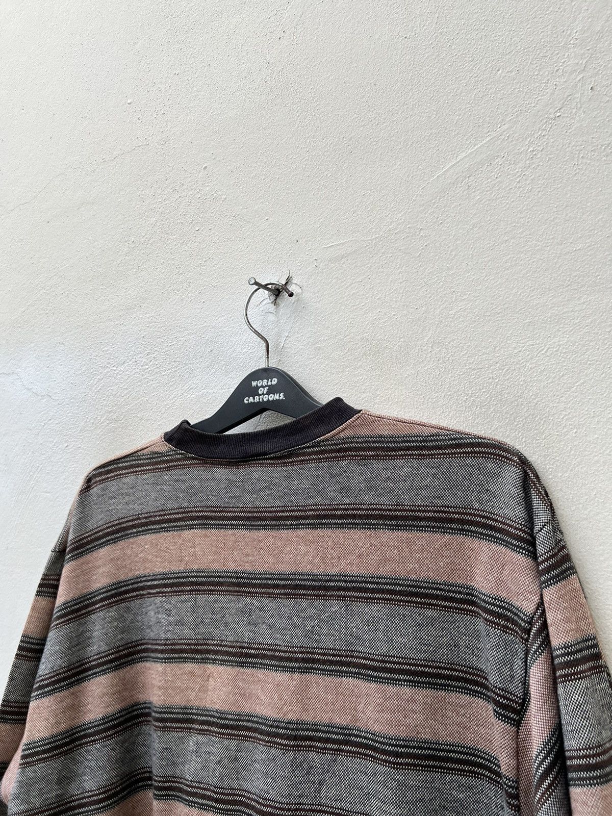 Vintage Vintage 90s UTILITY Border Striped tee Skate Grunge Surfing Size US L / EU 52-54 / 3 - 7 Thumbnail