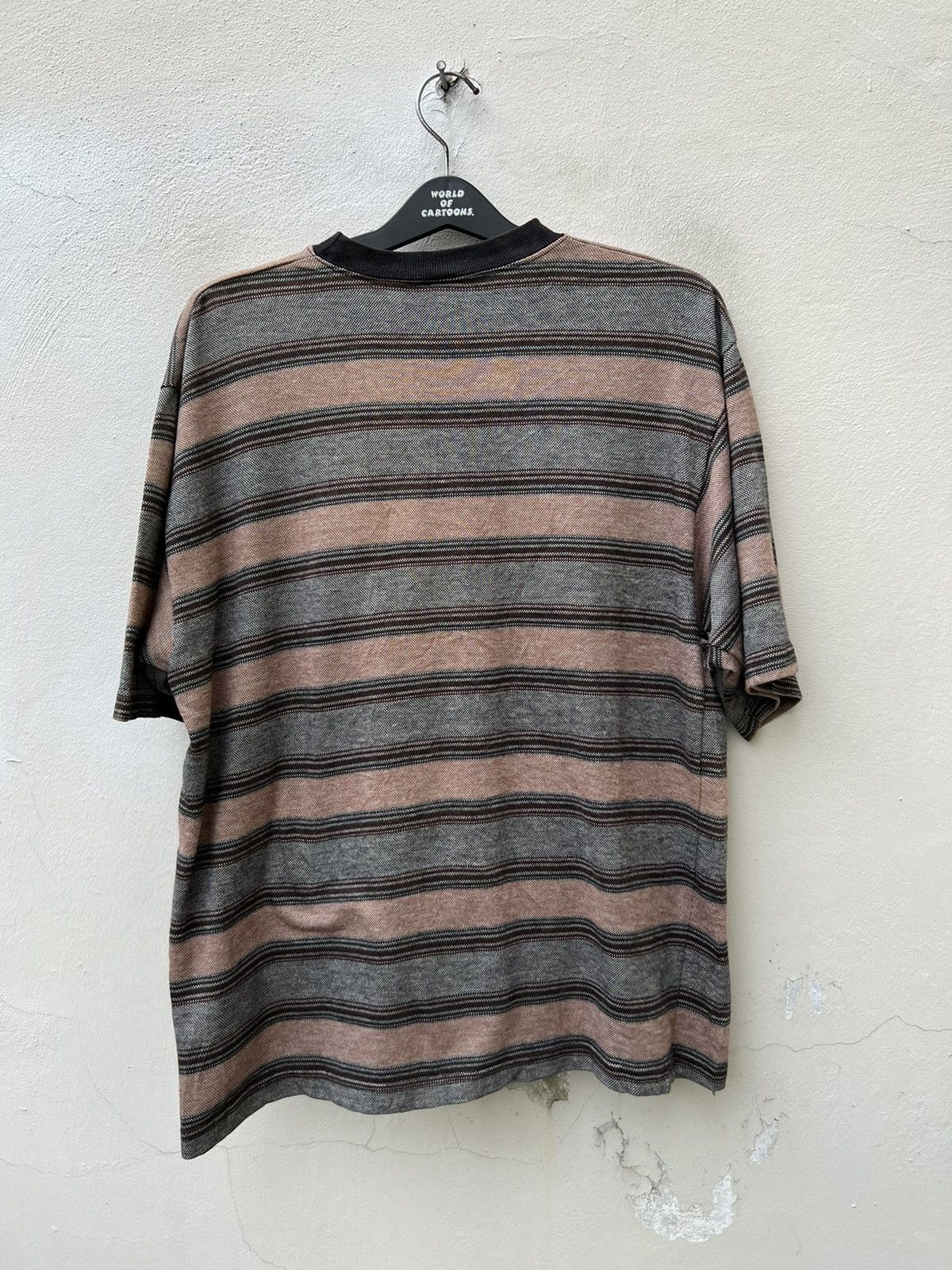Vintage Vintage 90s UTILITY Border Striped tee Skate Grunge Surfing Size US L / EU 52-54 / 3 - 6 Thumbnail