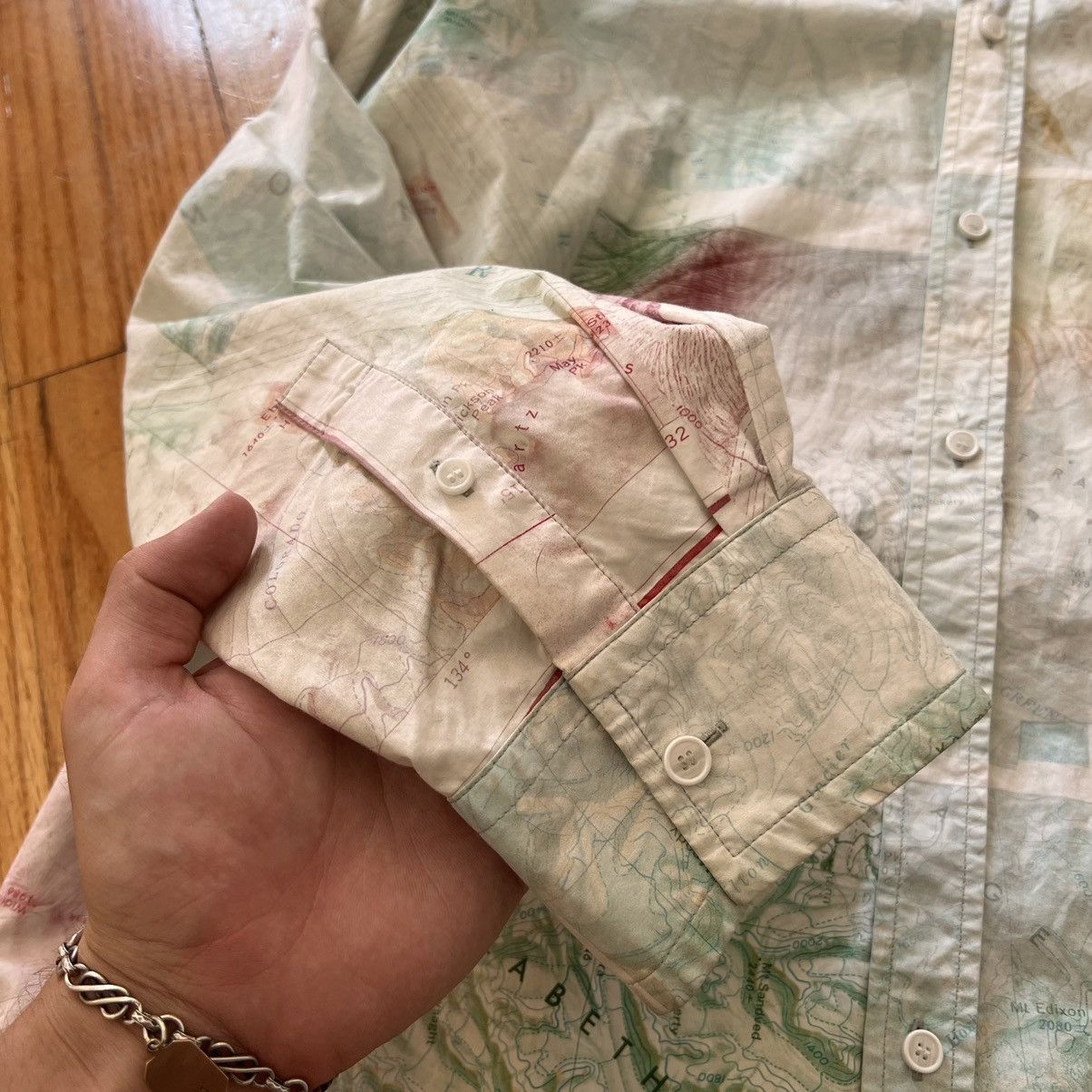Acne Studios Acne Studios Map Print Shirt Size US XL / EU 56 / 4 - 6 Thumbnail