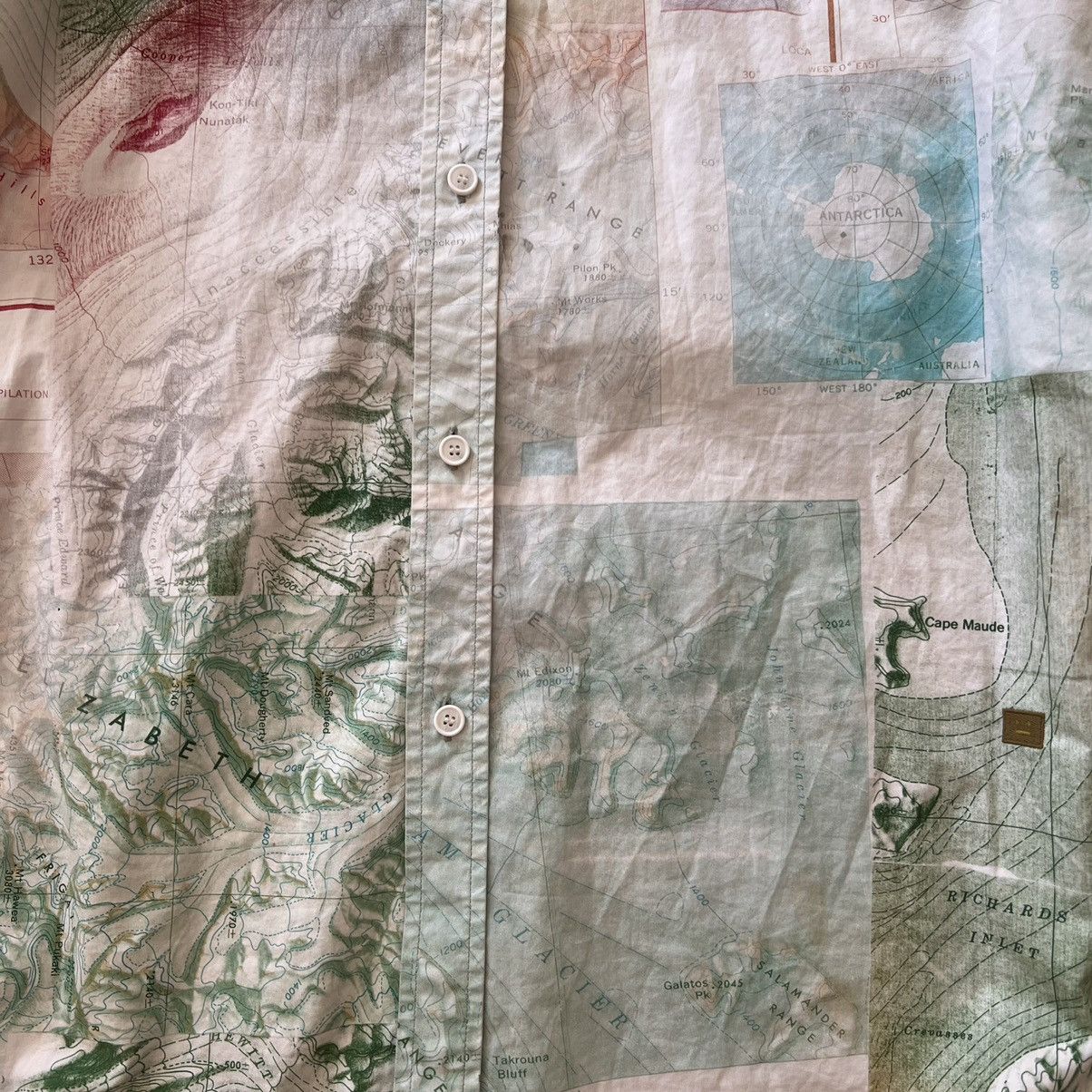 Acne Studios Acne Studios Map Print Shirt Size US XL / EU 56 / 4 - 5 Thumbnail