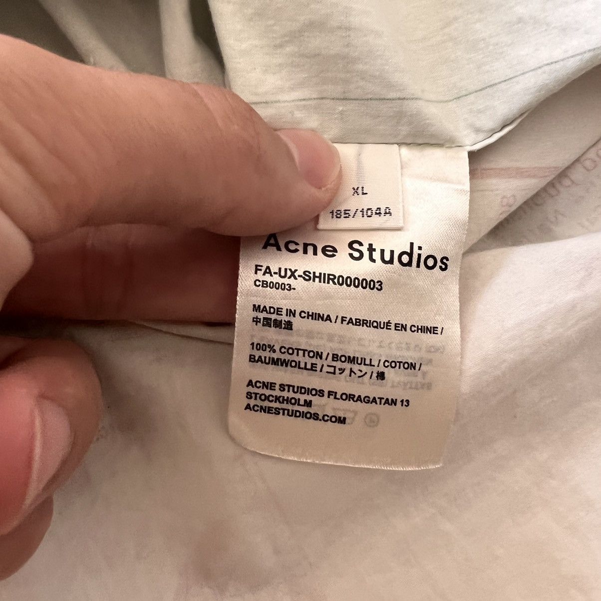 Acne Studios Acne Studios Map Print Shirt Size US XL / EU 56 / 4 - 7 Thumbnail