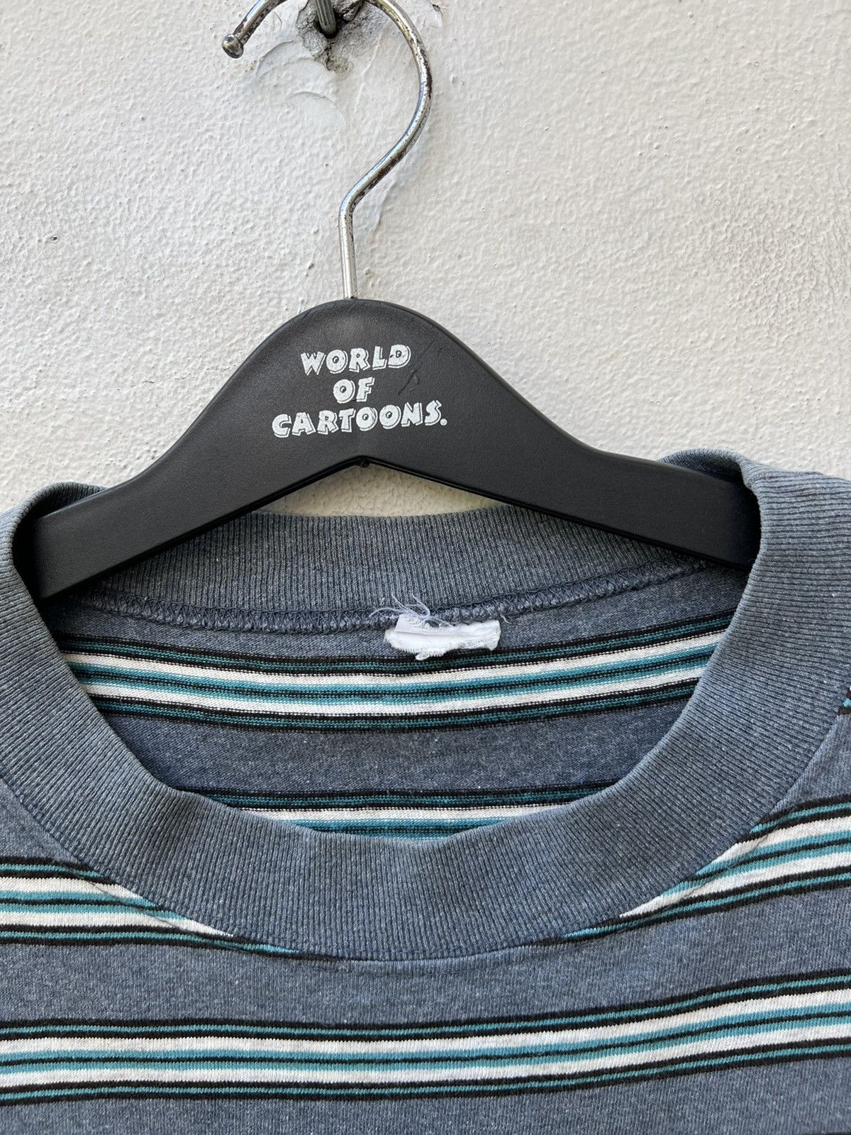 Hang Ten Vintage 80s 90s Hang Ten Striped t shirt Surfing Grunge Size US L / EU 52-54 / 3 - 4 Thumbnail