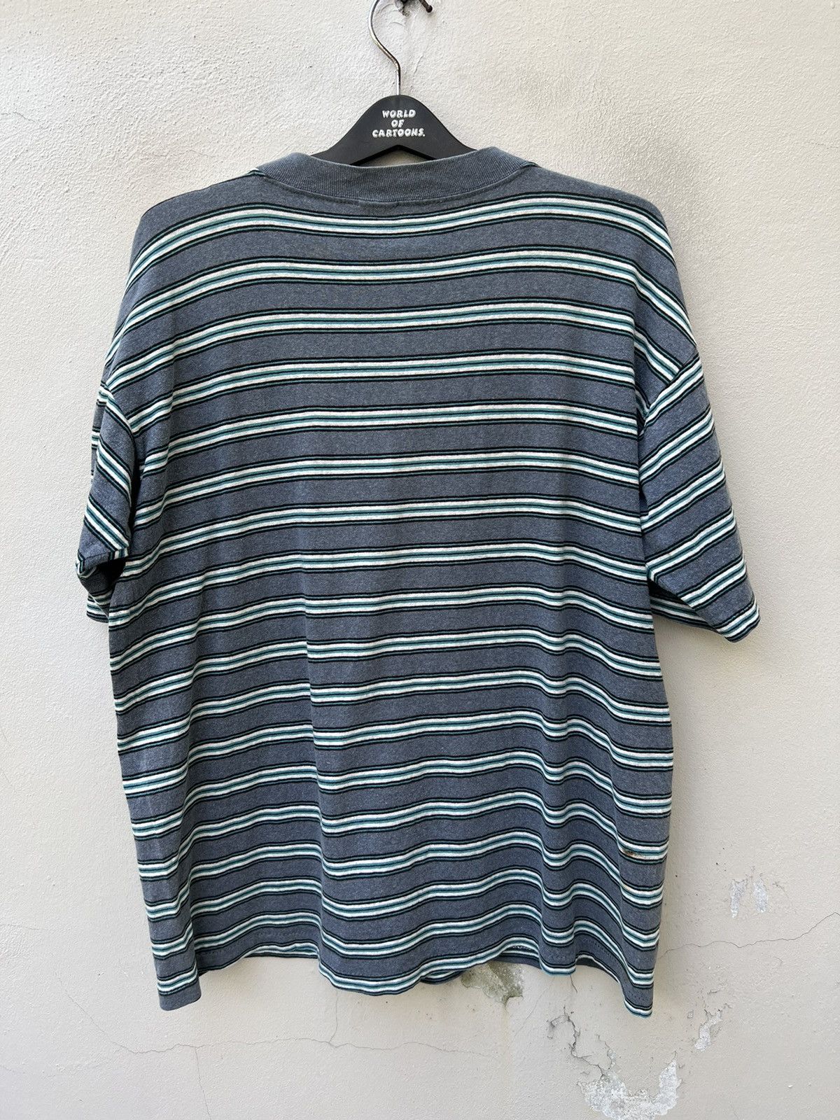 Hang Ten Vintage 80s 90s Hang Ten Striped t shirt Surfing Grunge Size US L / EU 52-54 / 3 - 10 Thumbnail
