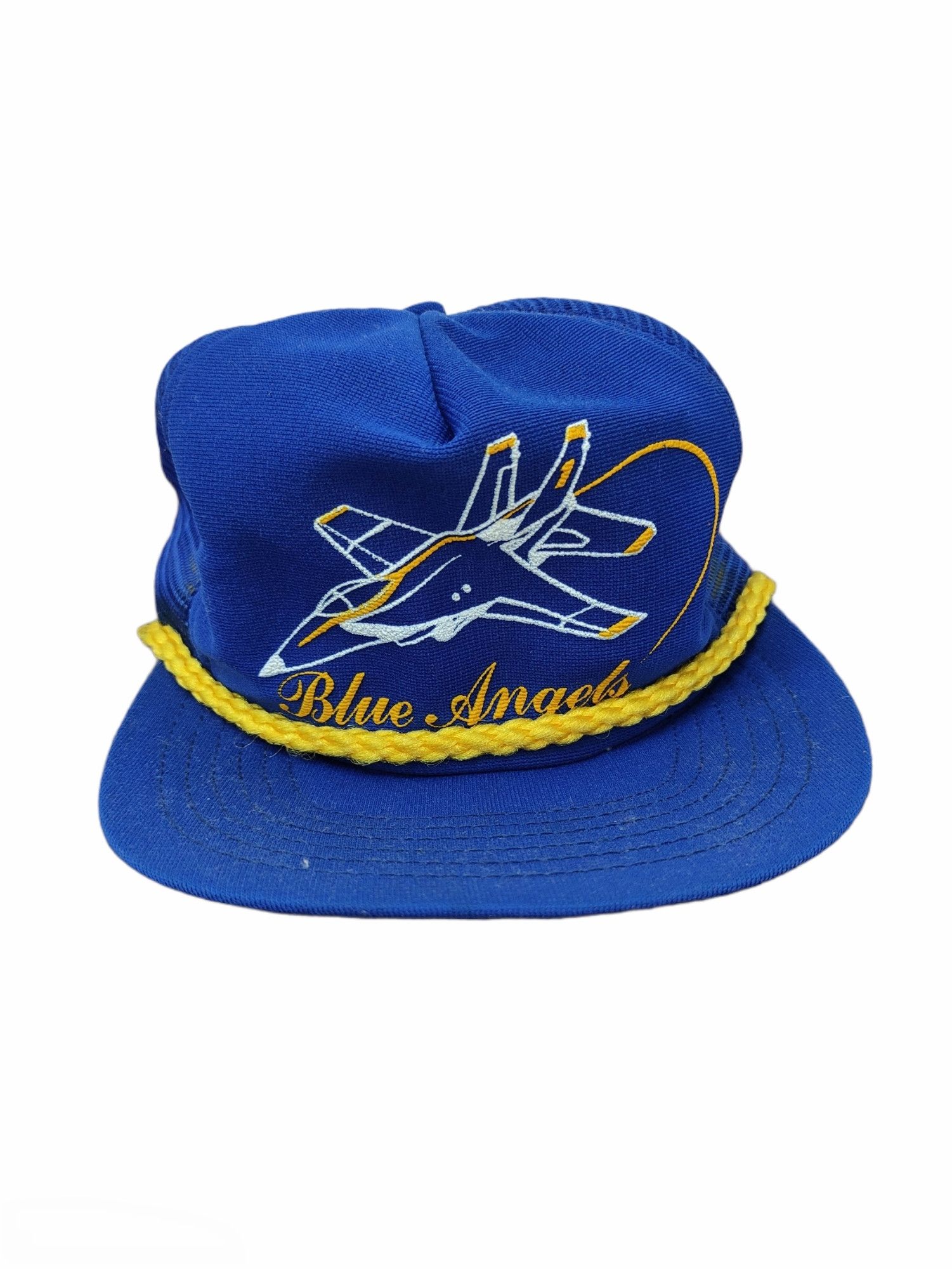 🔥VINTAGE 80's BLUE ANGELS MESH SNAPBACK HAT
