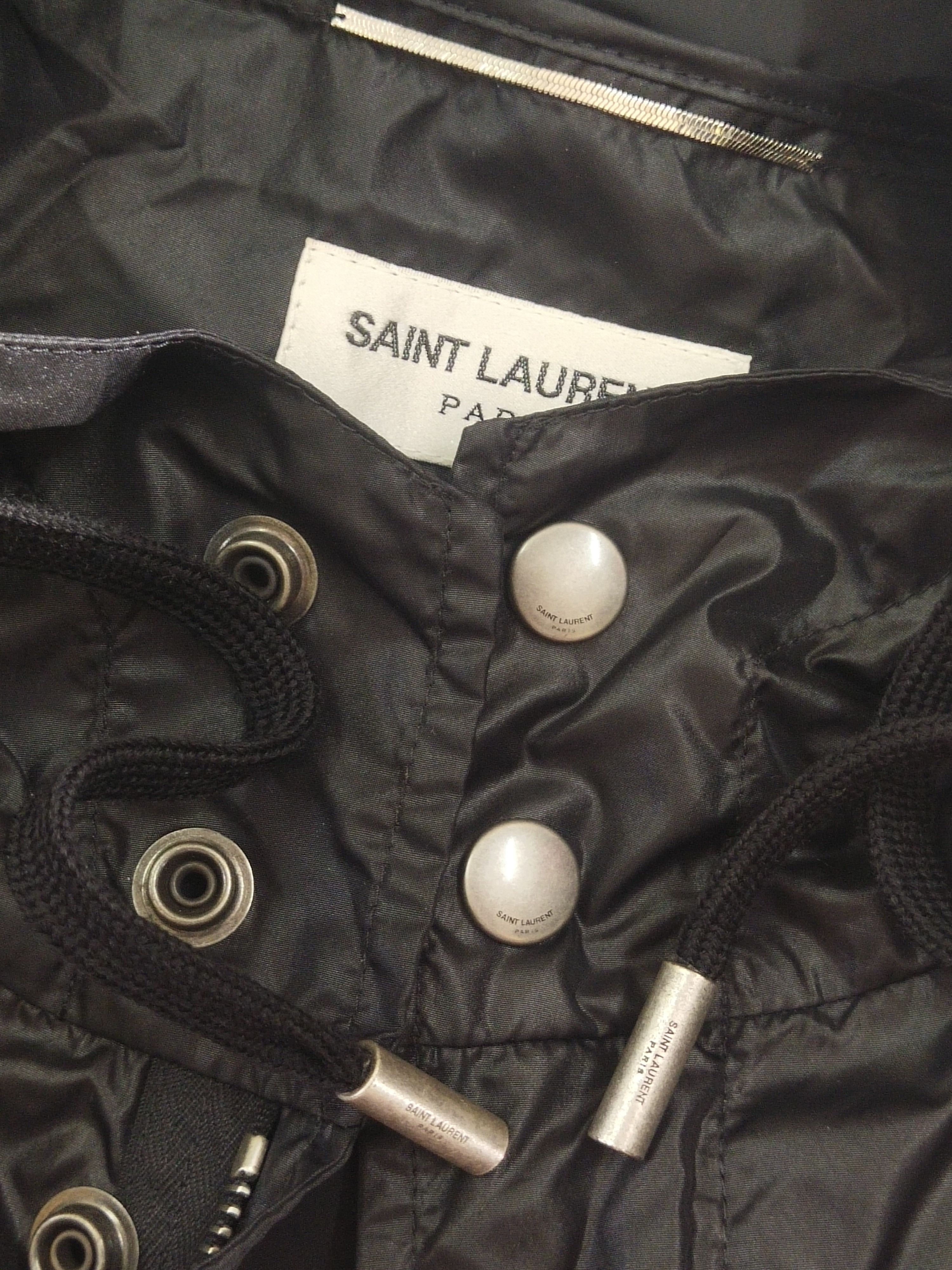 Saint Laurent Paris × Yves Saint Laurent 💥 Saint Laurent Paris 2018 Hooded Windbreaker Size 44 Size US S / EU 44-46 / 1 - 7 Thumbnail