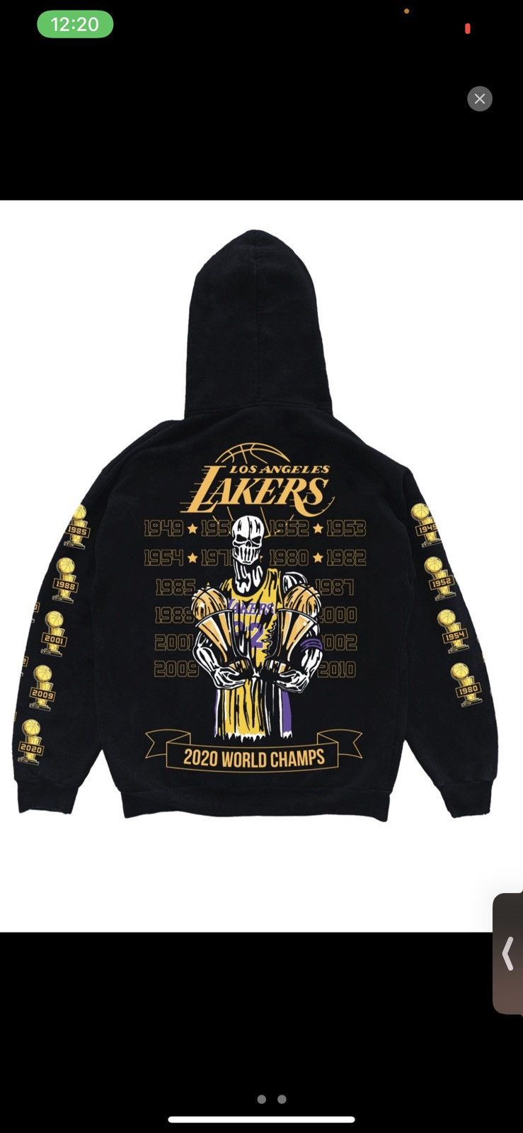 Warren Lotas Lakers Hoodie | Grailed