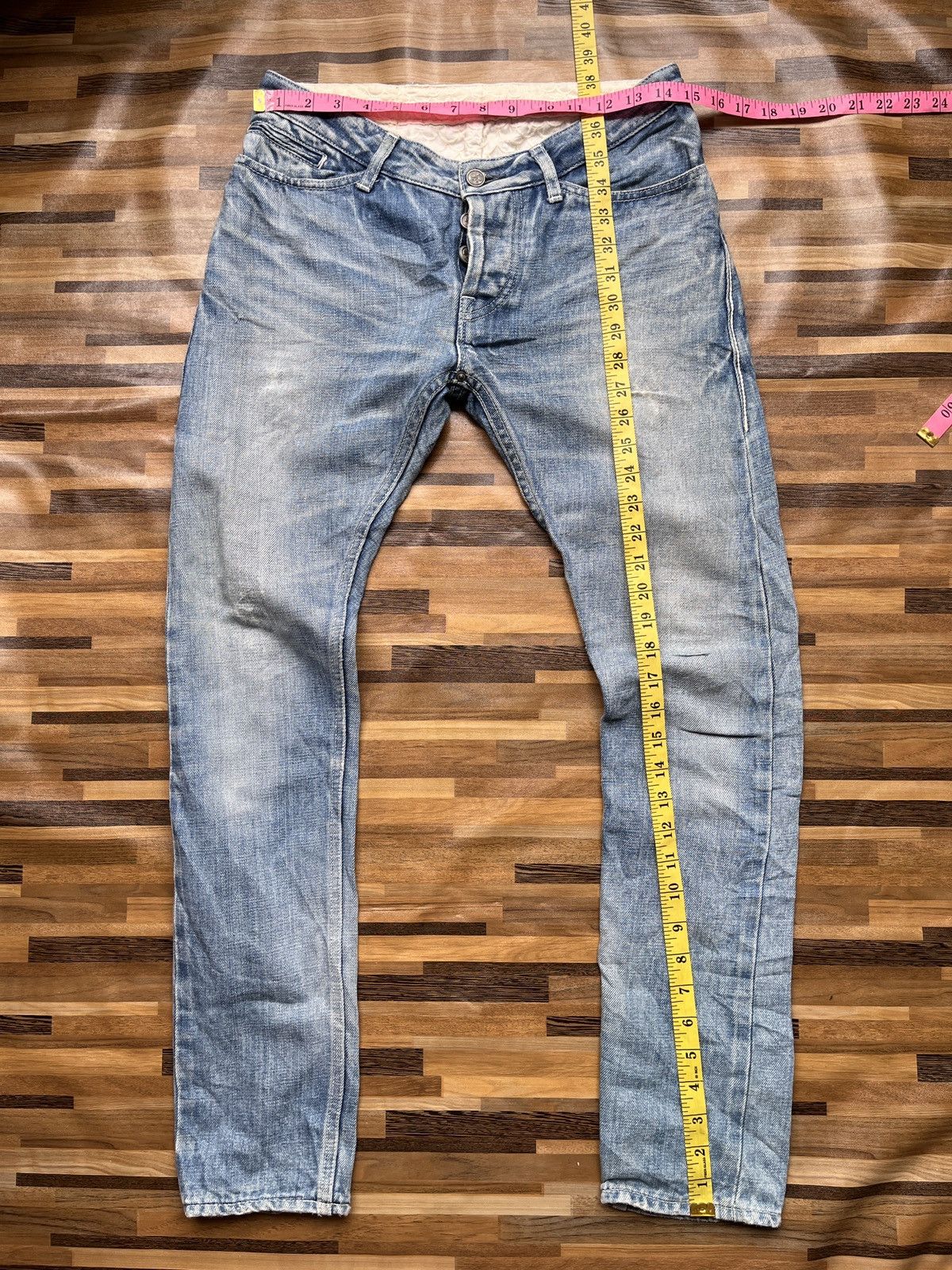 mina perhonen Mina Perhonen Indigo Luxury Japan Designer Selvedge Denim Size 28" / US 6 / IT 42 - 5 Thumbnail