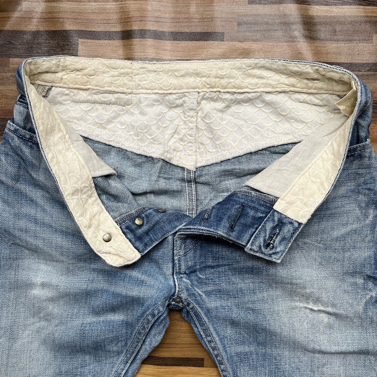 mina perhonen Mina Perhonen Indigo Luxury Japan Designer Selvedge Denim Size 28" / US 6 / IT 42 - 9 Thumbnail