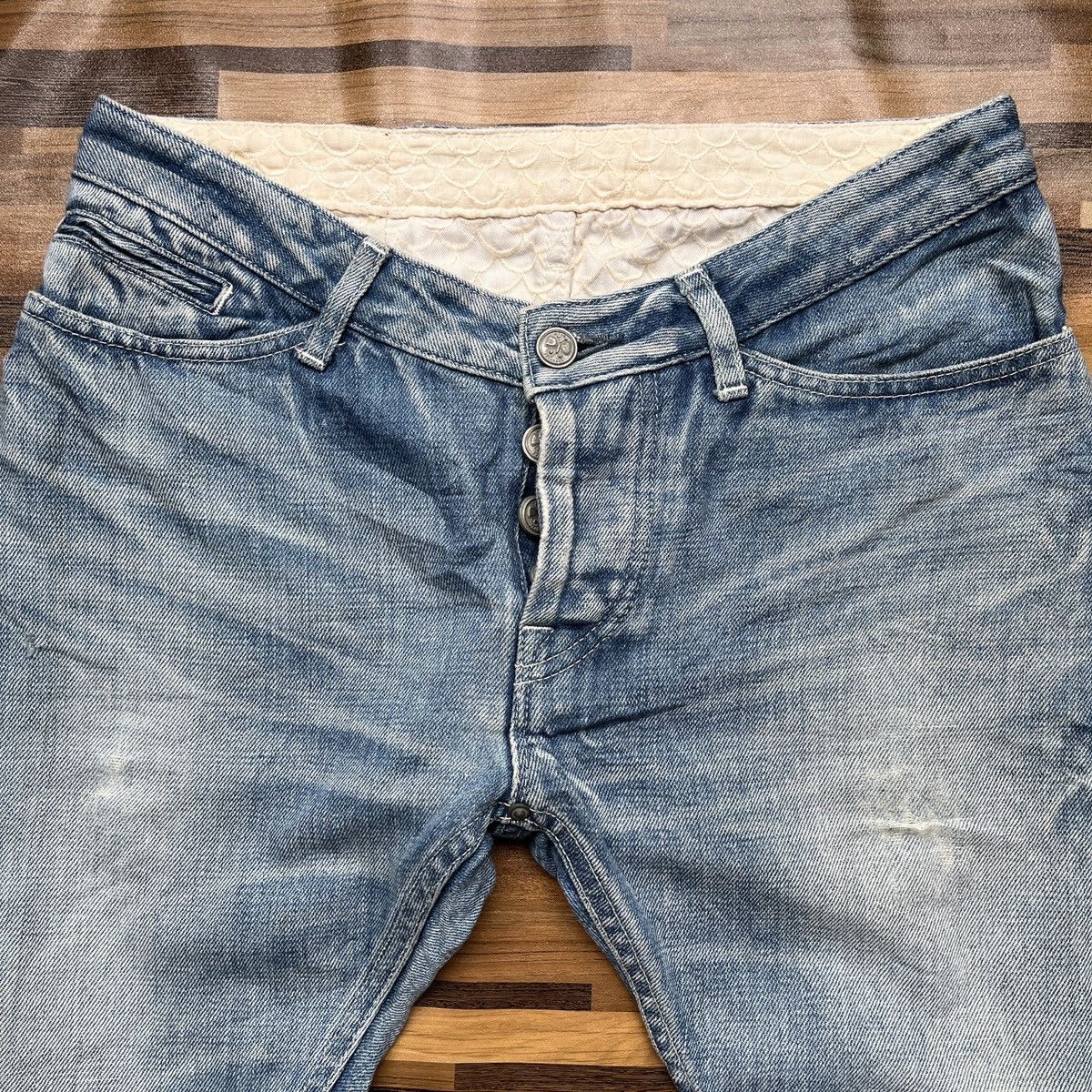 mina perhonen Mina Perhonen Indigo Luxury Japan Designer Selvedge Denim Size 28" / US 6 / IT 42 - 6 Thumbnail
