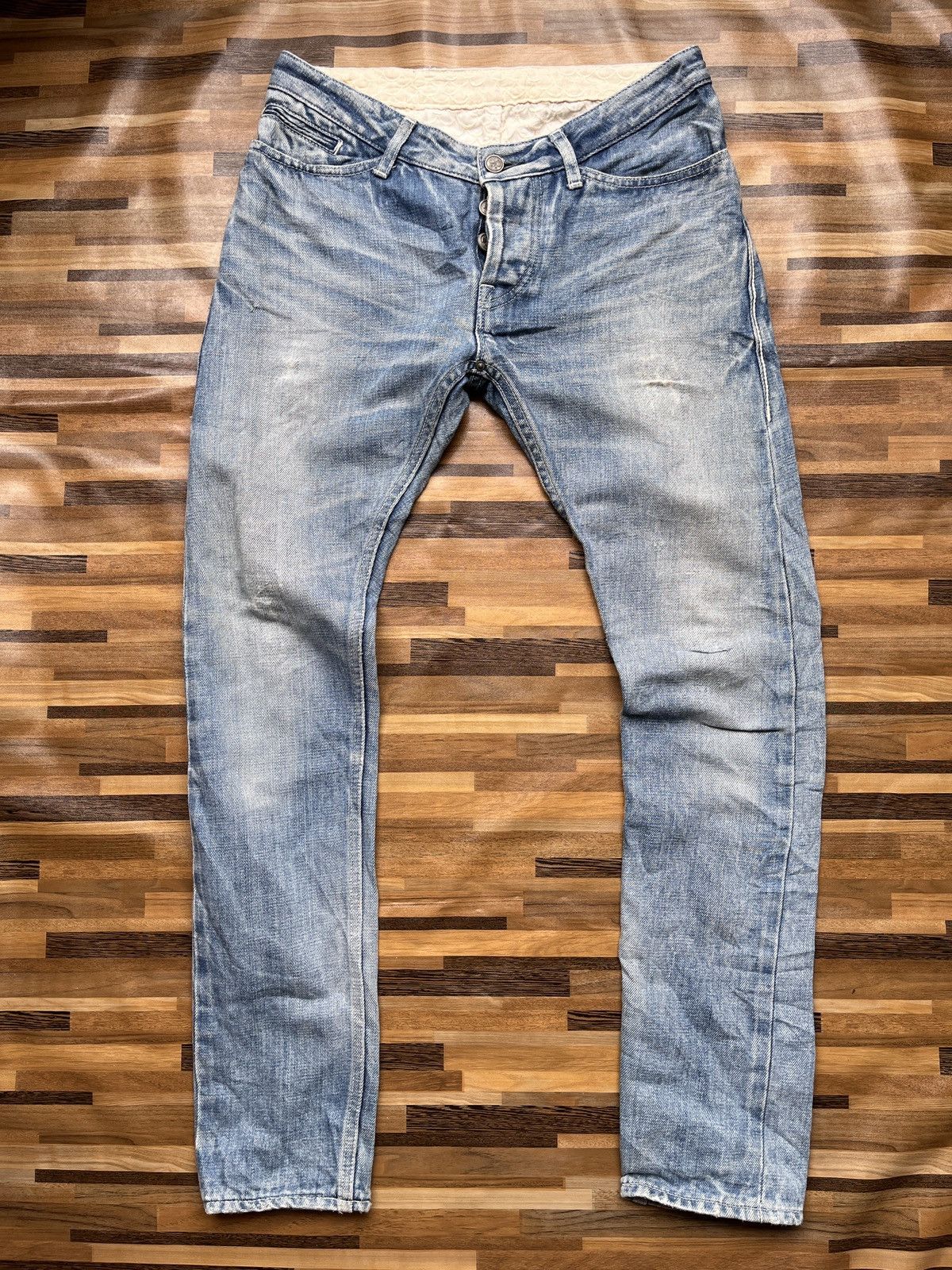 mina perhonen Mina Perhonen Indigo Luxury Japan Designer Selvedge Denim Size 28" / US 6 / IT 42 - 17 Thumbnail