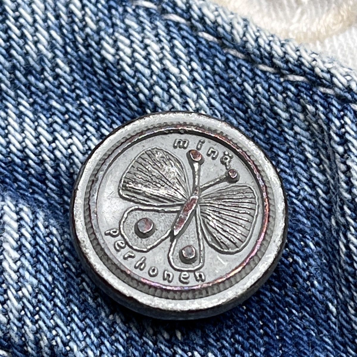 mina perhonen Mina Perhonen Indigo Luxury Japan Designer Selvedge Denim Size 28" / US 6 / IT 42 - 8 Thumbnail