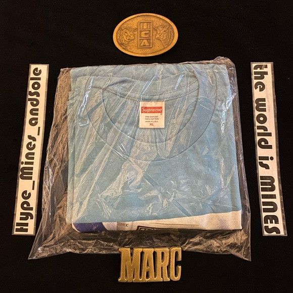 Supreme NWT Supreme Bible Tee - Light Slate - XL Size US XL / EU 56 / 4 - 2 Thumbnail