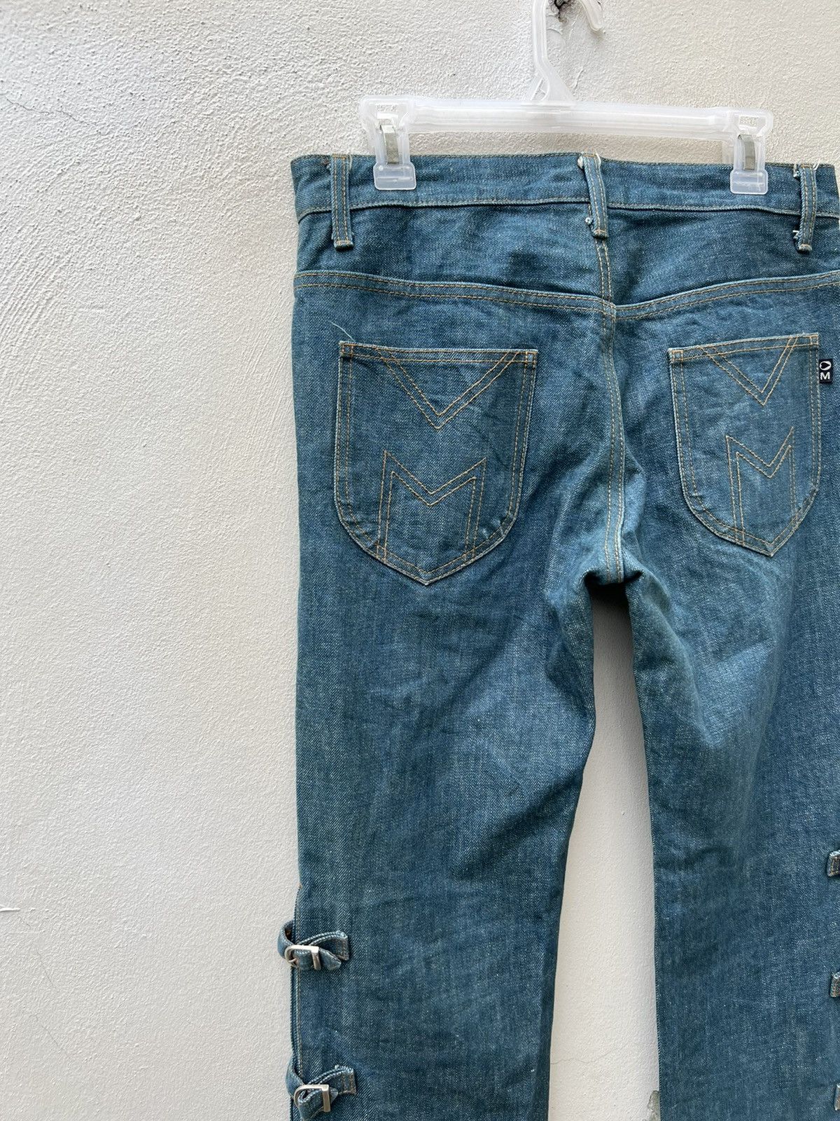Morgan Homme Morgan Homme Japan Adjustable Buckled Leg Bondage Denim Size US 30 / EU 46 - 13 Thumbnail