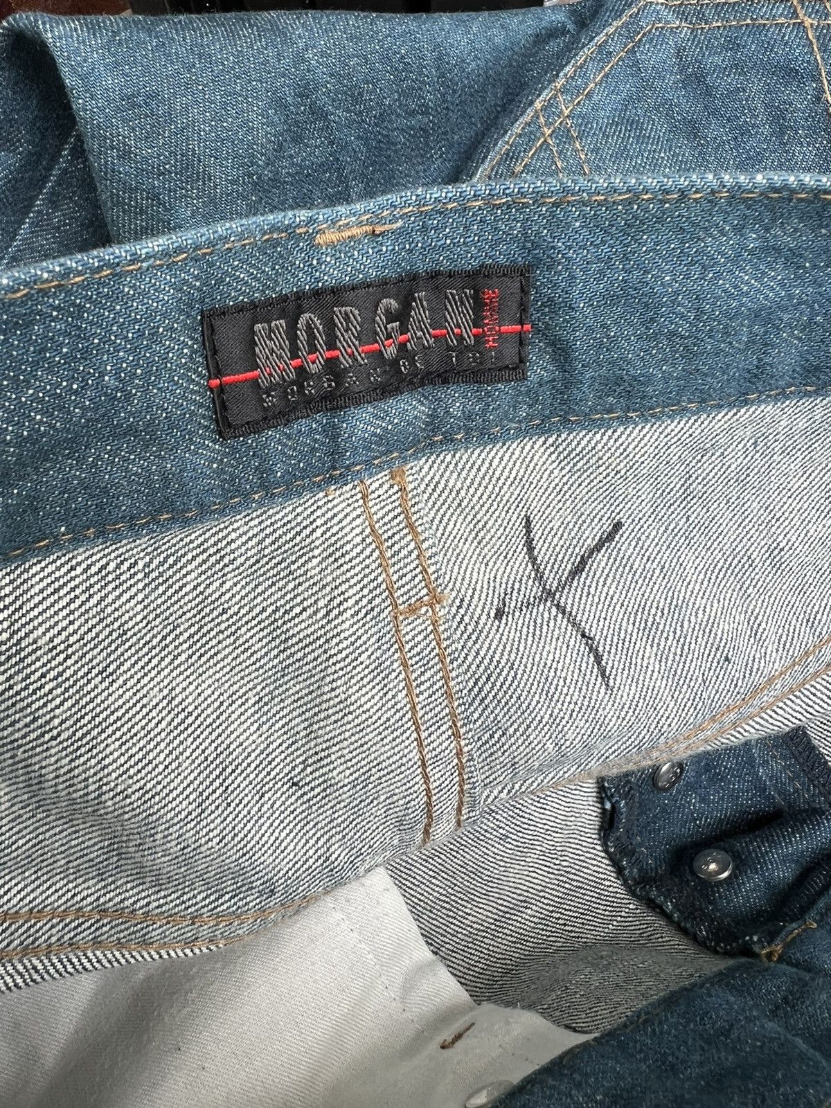 Morgan Homme Morgan Homme Japan Adjustable Buckled Leg Bondage Denim Size US 30 / EU 46 - 20 Thumbnail