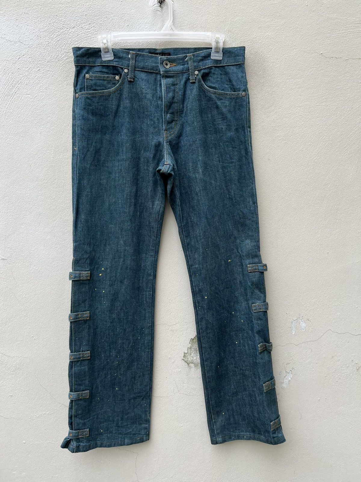 Morgan Homme Morgan Homme Japan Adjustable Buckled Leg Bondage Denim Size US 30 / EU 46 - 4 Thumbnail