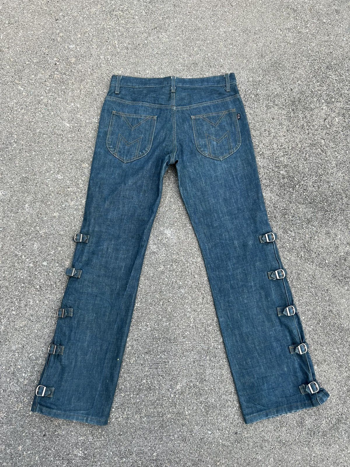 Morgan Homme Morgan Homme Japan Adjustable Buckled Leg Bondage Denim Size US 30 / EU 46 - 2 Thumbnail