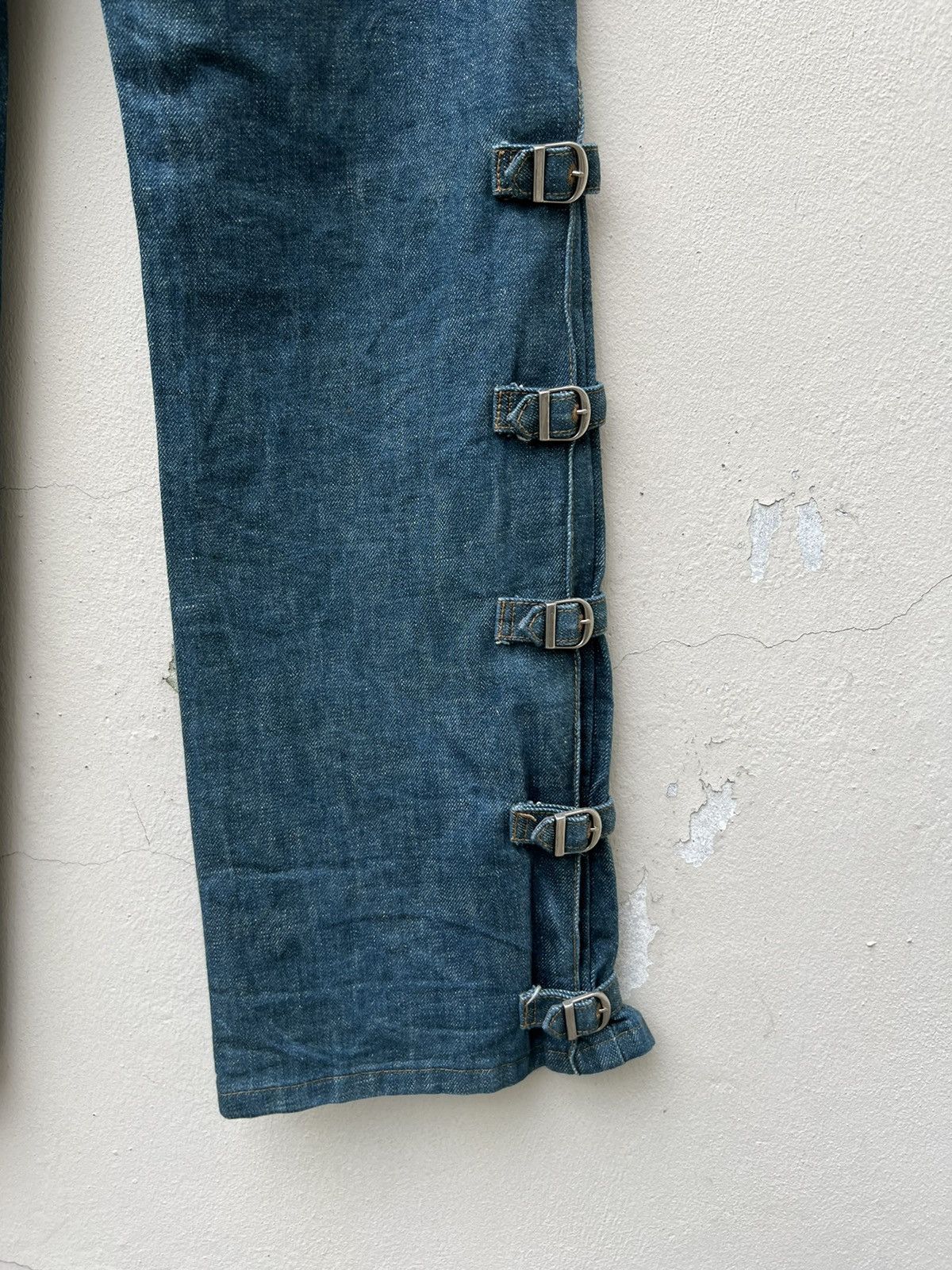 Morgan Homme Morgan Homme Japan Adjustable Buckled Leg Bondage Denim Size US 30 / EU 46 - 17 Thumbnail