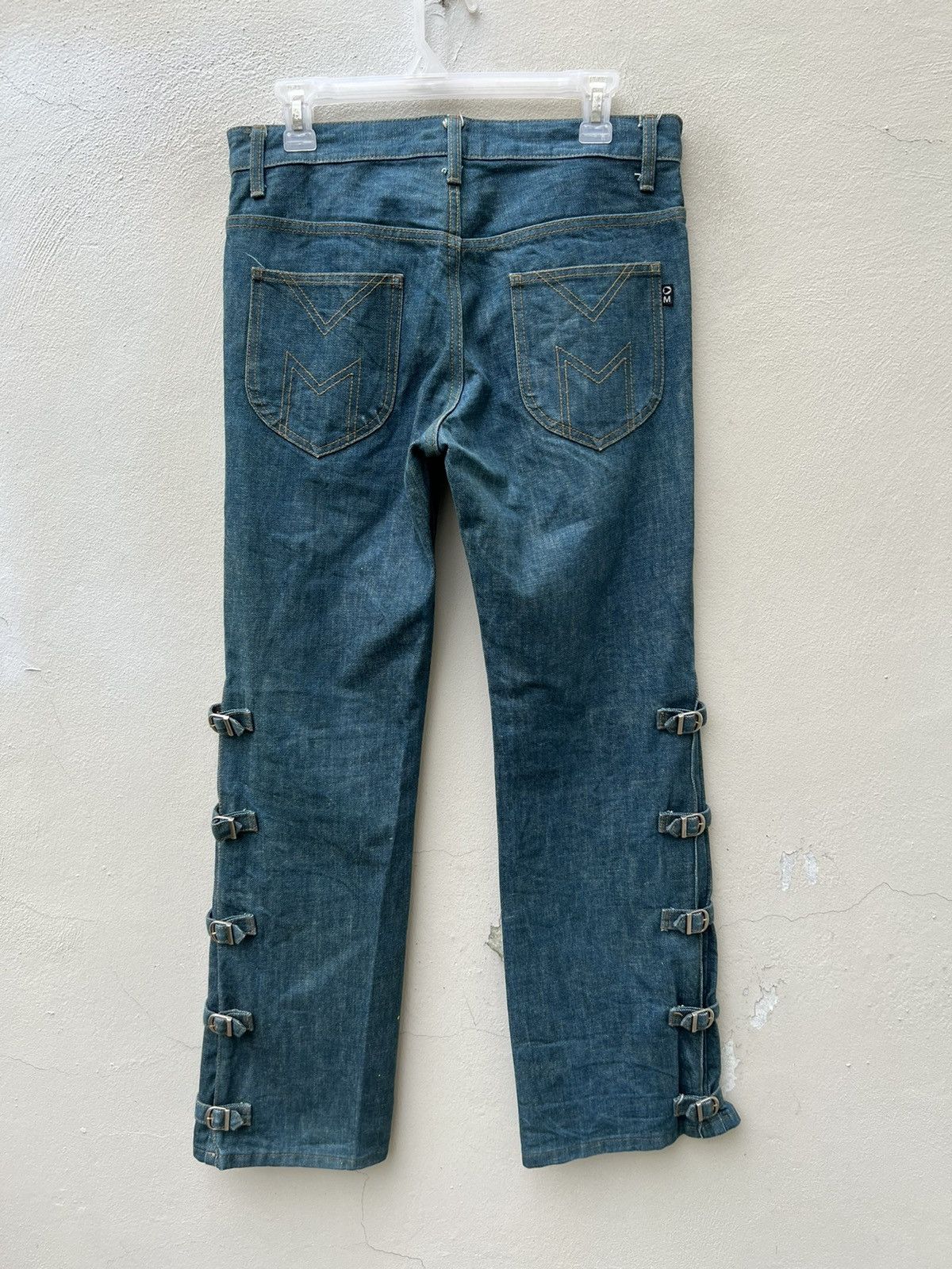 Morgan Homme Morgan Homme Japan Adjustable Buckled Leg Bondage Denim Size US 30 / EU 46 - 12 Thumbnail