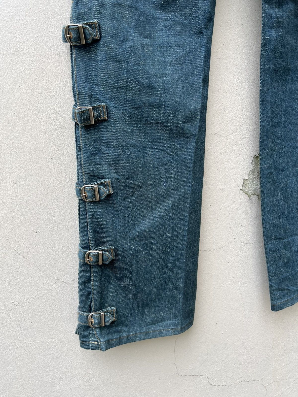 Morgan Homme Morgan Homme Japan Adjustable Buckled Leg Bondage Denim Size US 30 / EU 46 - 14 Thumbnail