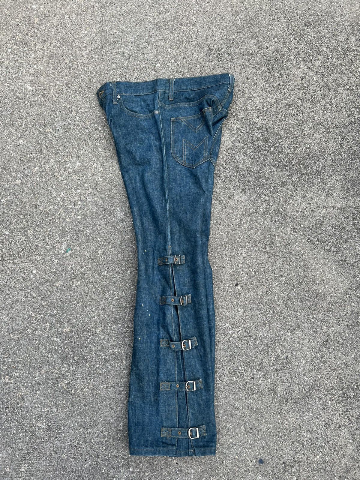 Morgan Homme Morgan Homme Japan Adjustable Buckled Leg Bondage Denim Size US 30 / EU 46 - 3 Thumbnail