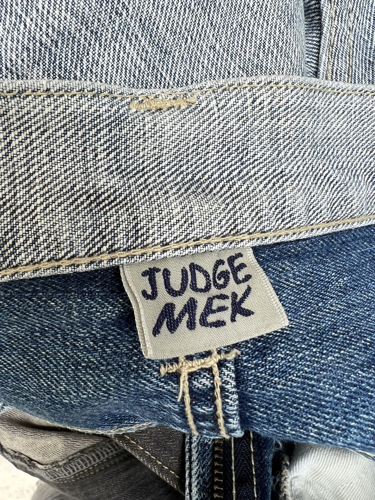 Vintage Vintage JUDGE MEK Japan Two Tones Denim Jeans Size US 29 - 17 Thumbnail