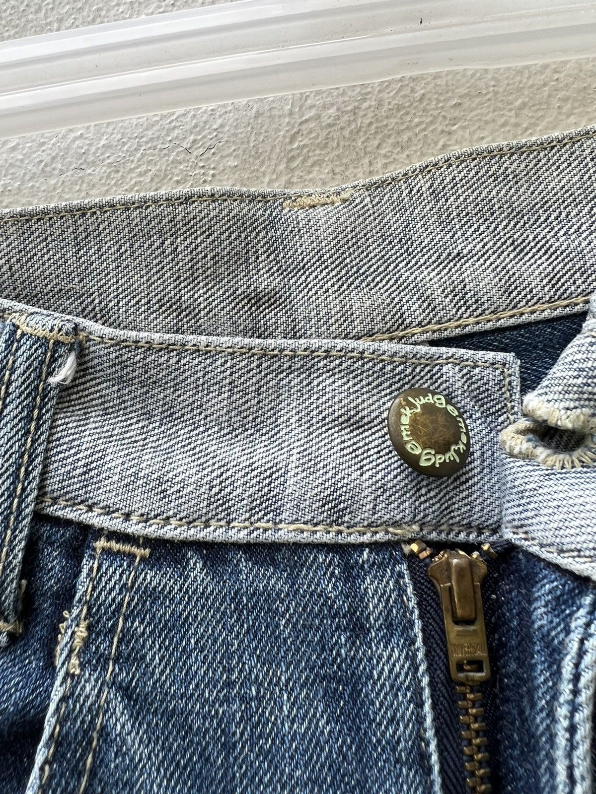 Vintage Vintage JUDGE MEK Japan Two Tones Denim Jeans Size US 29 - 5 Thumbnail
