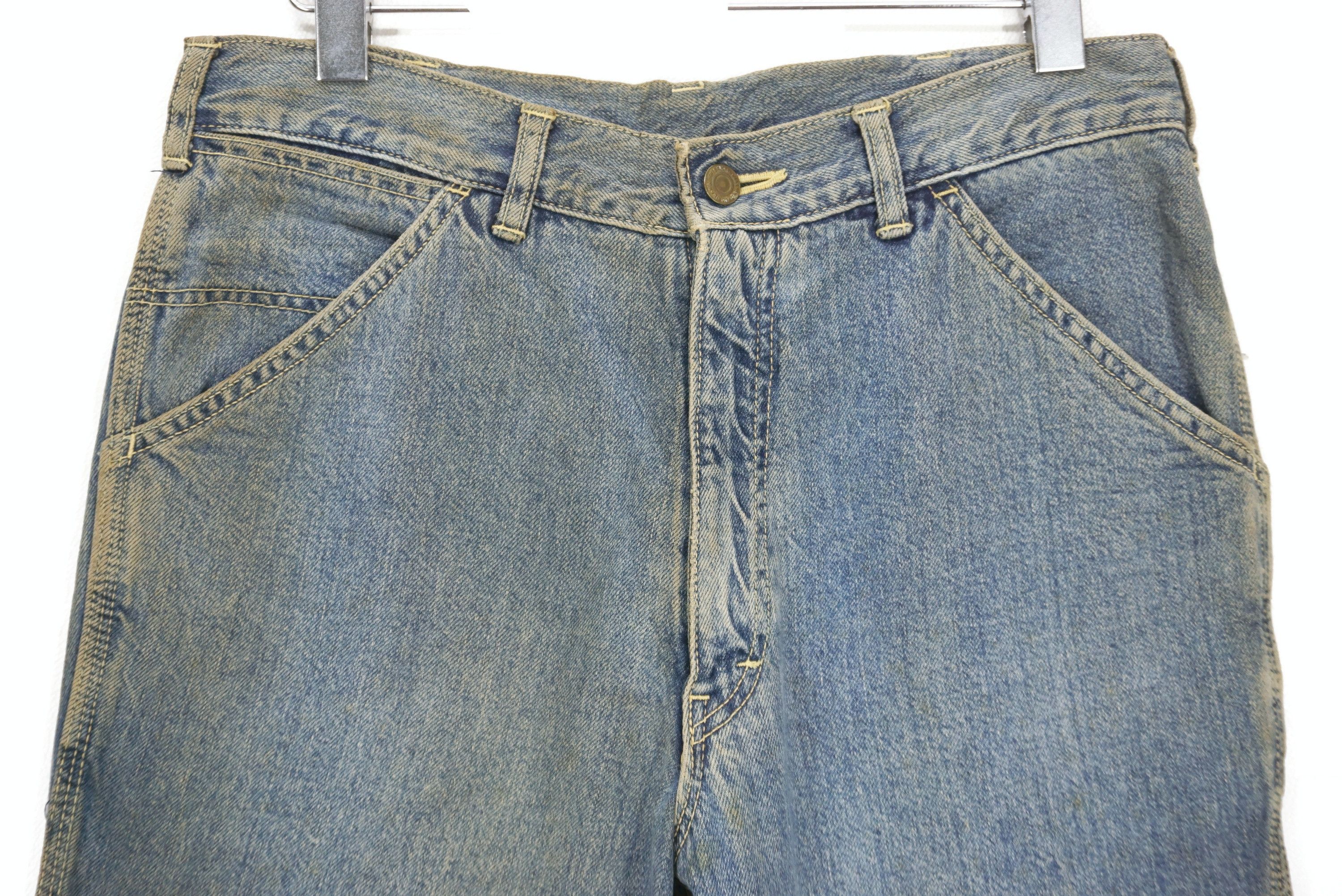 Japanese Brand Outdoors Man Carpenter Hickory Jeans Hip Hop Jeans Size US 31 - 3 Thumbnail