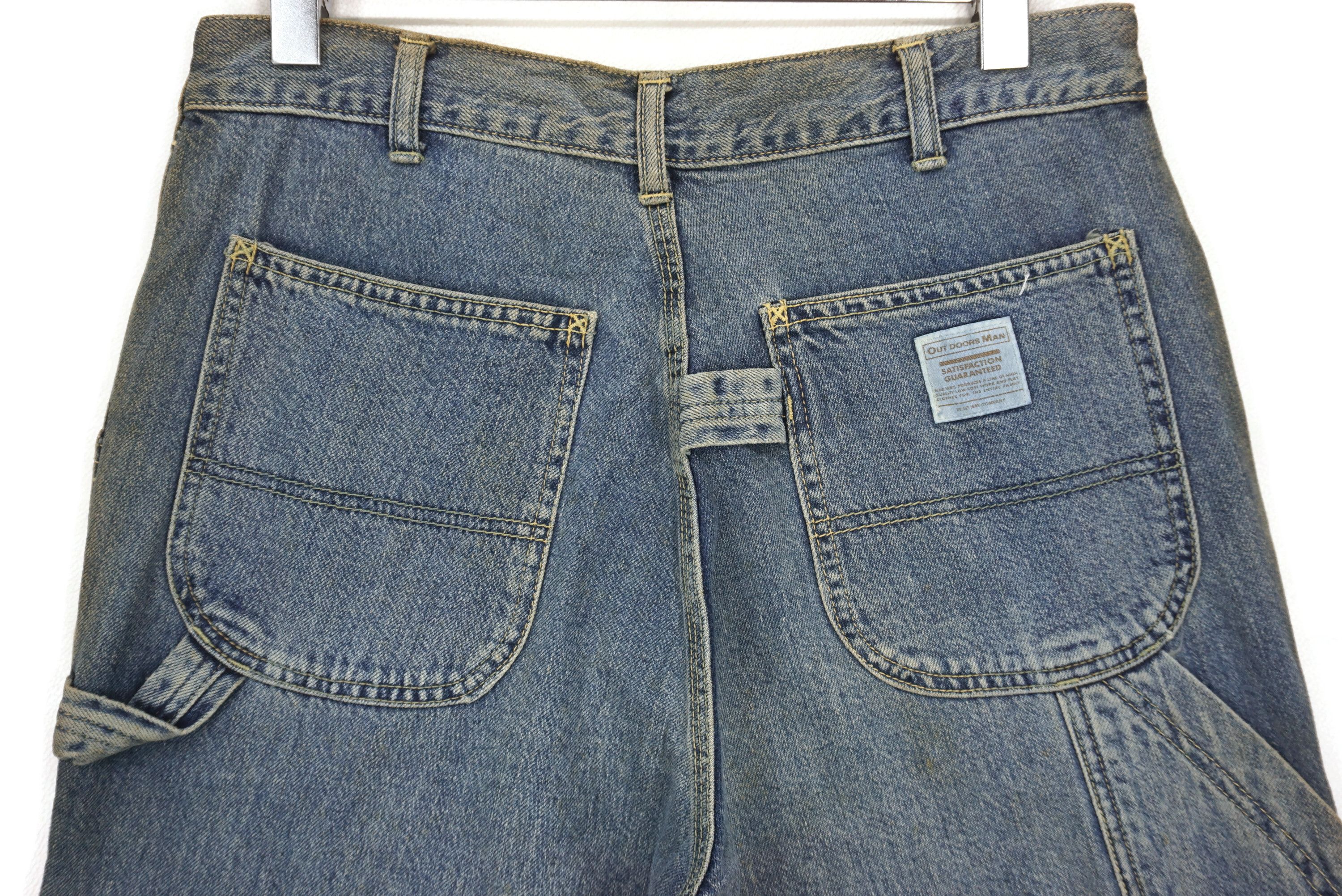 Japanese Brand Outdoors Man Carpenter Hickory Jeans Hip Hop Jeans Size US 31 - 6 Thumbnail