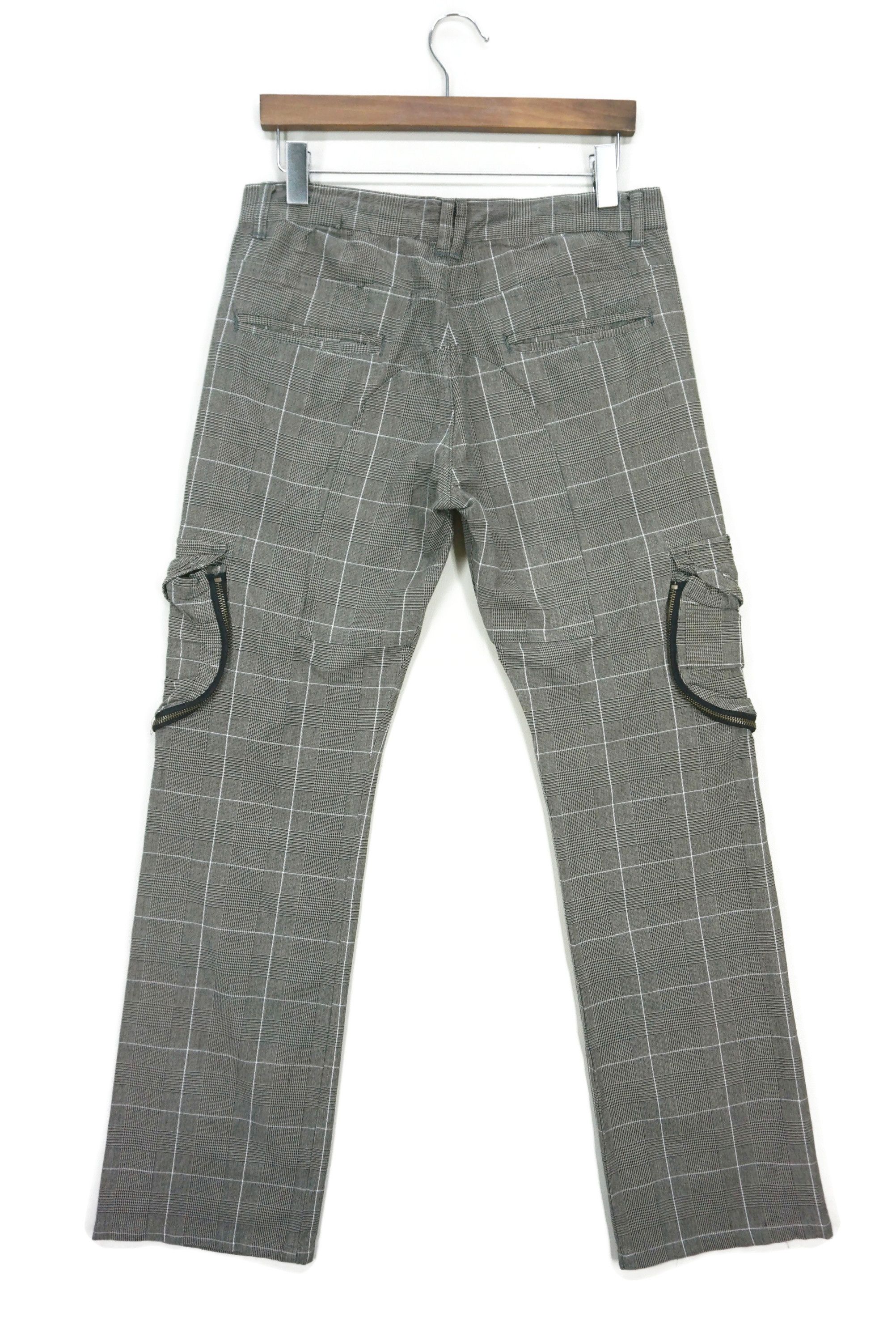 Japanese Brand SKKONE Hickory Denim Japanese Workwear Plaid Tartan Jeans Size US 32 / EU 48 - 2 Thumbnail
